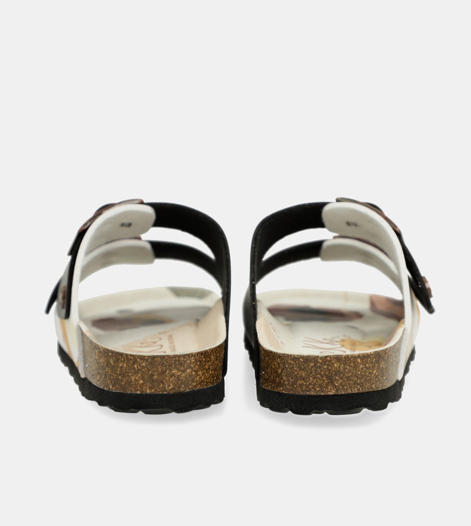 Sandali bio multicolore neri