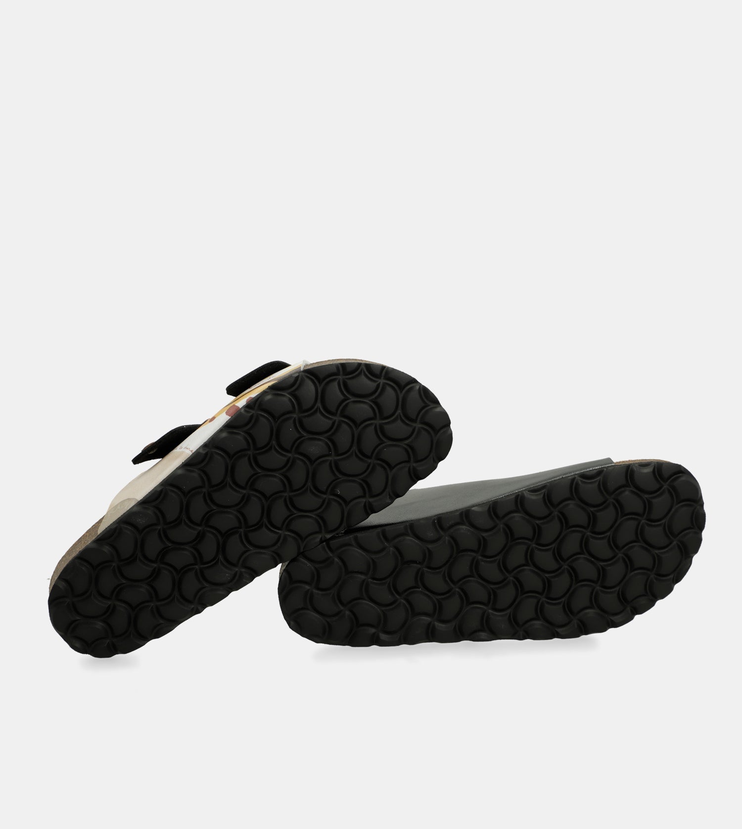 Sandali bio multicolore neri