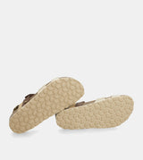 Sandali oro e marroni