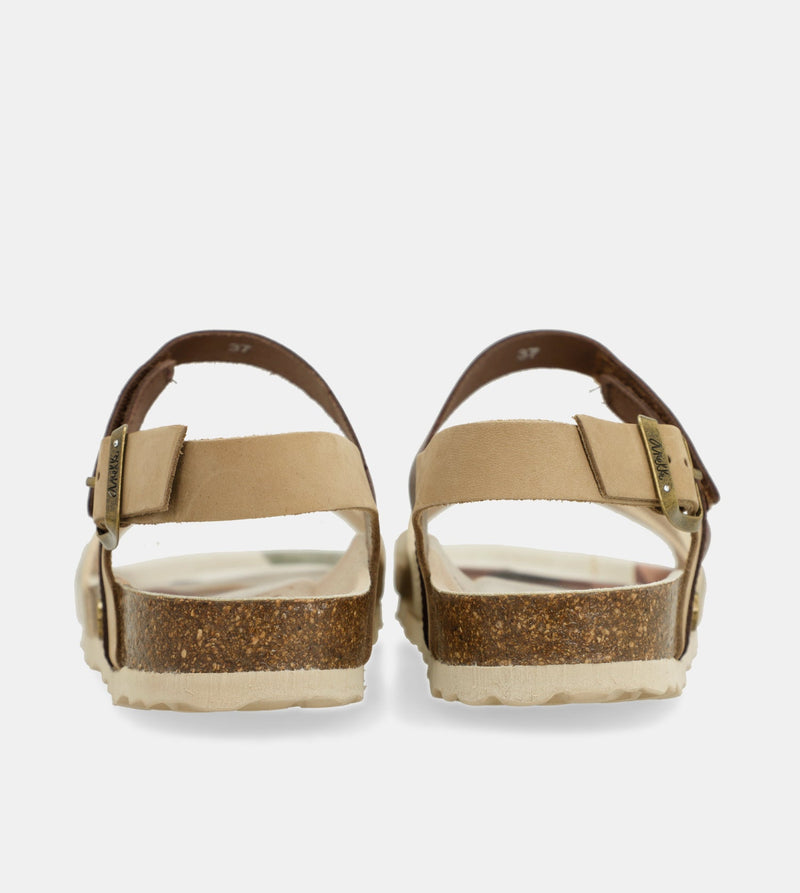 Sandali oro e marroni