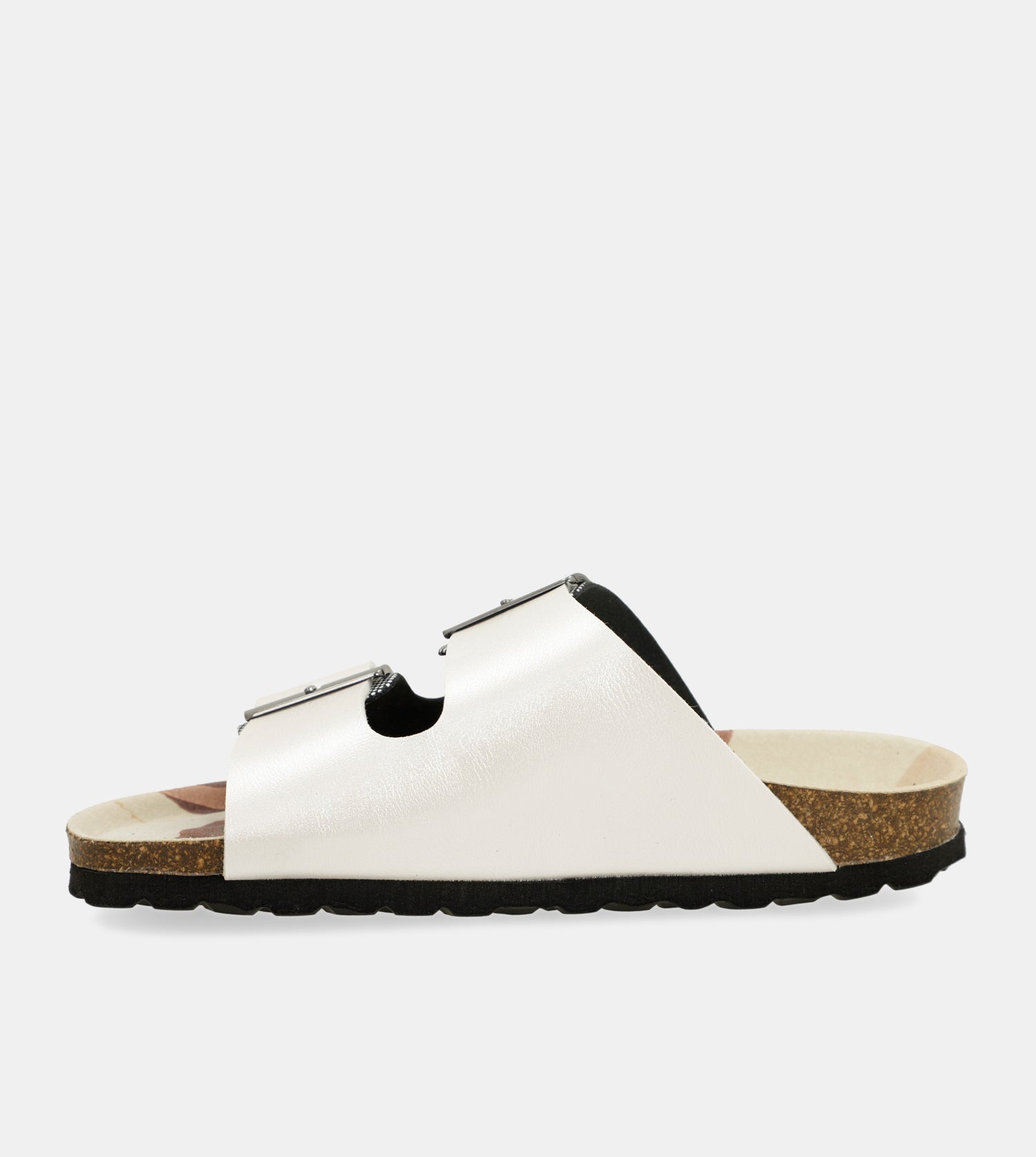 Sandali bio bianchi a pois