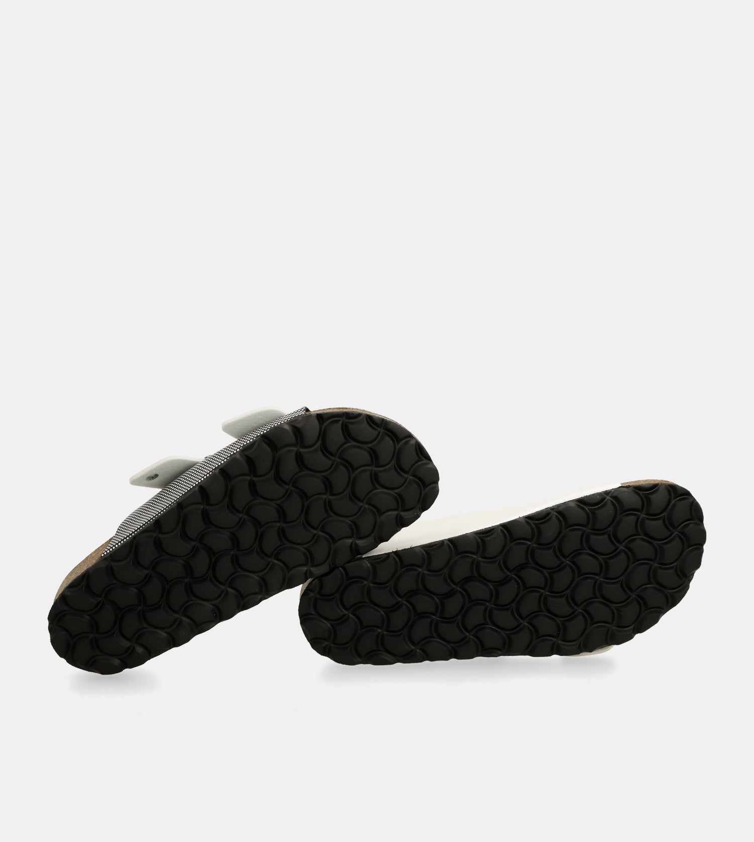 Sandali bio bianchi a pois