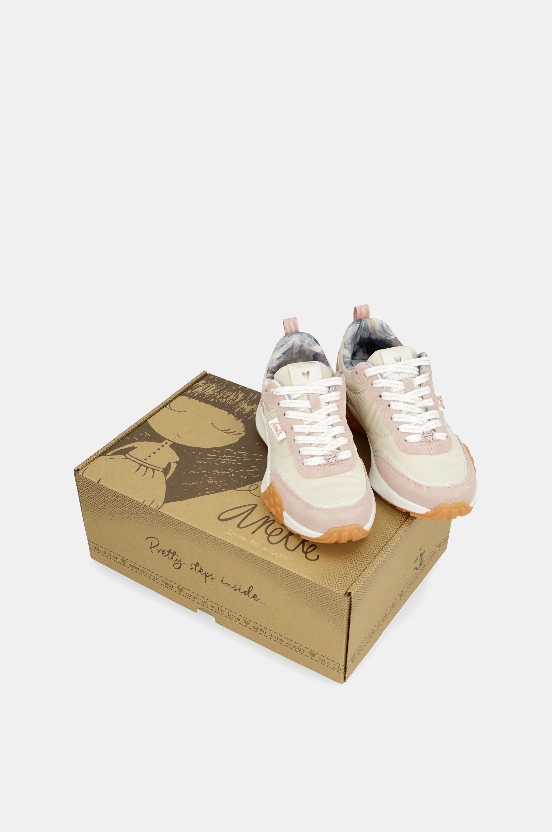 Sneakers rosa retro