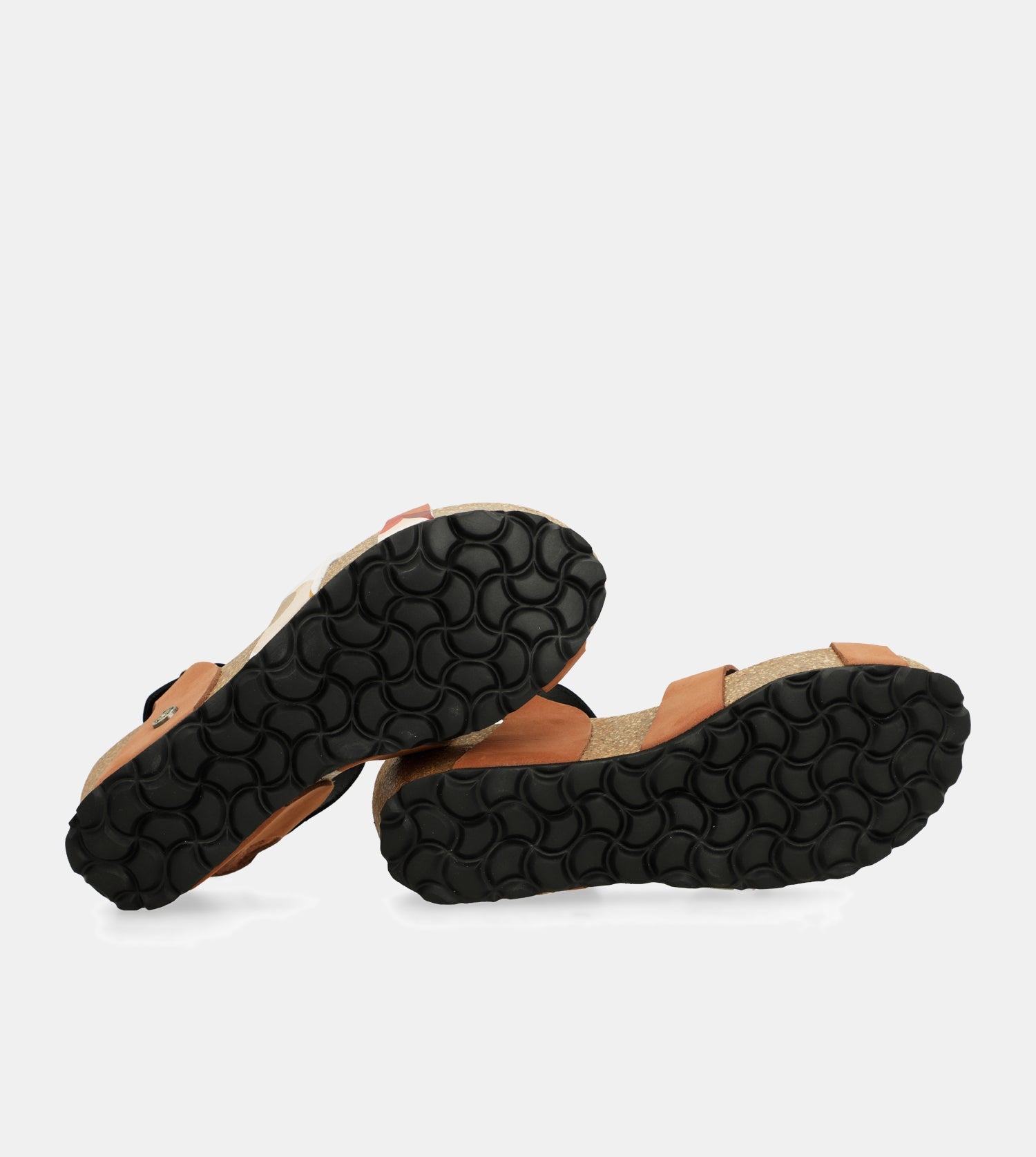 Sandali con zeppa bio con cinturini in pelle