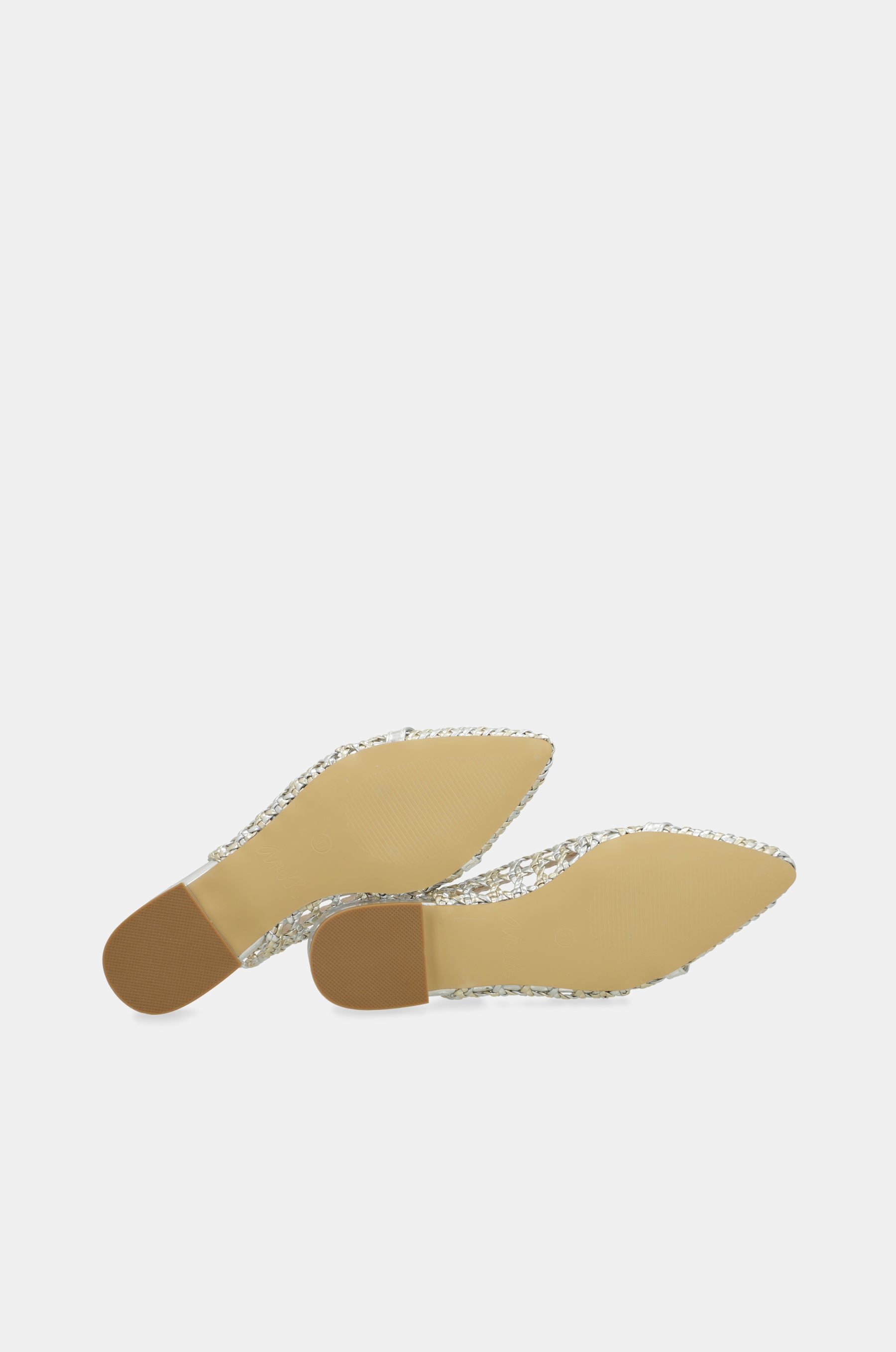 Ballerine slingback oro e argento