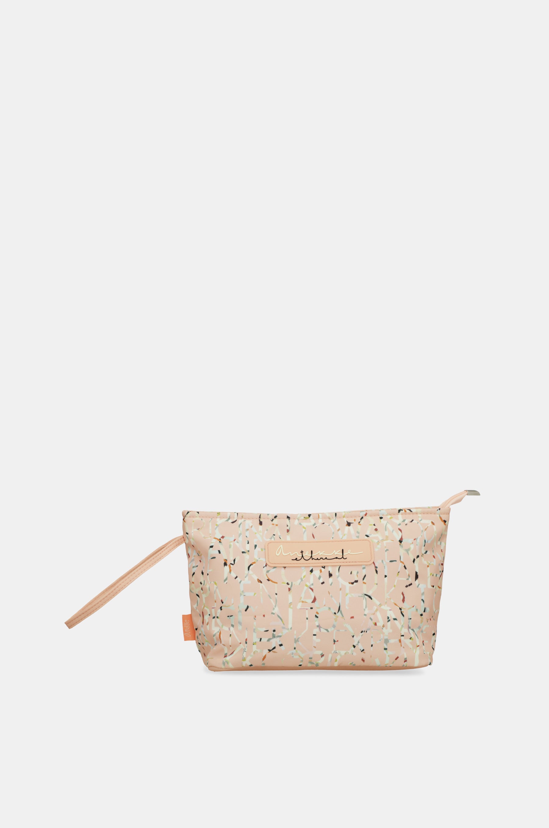 Borsa da spiaggia rosa con stampa grande