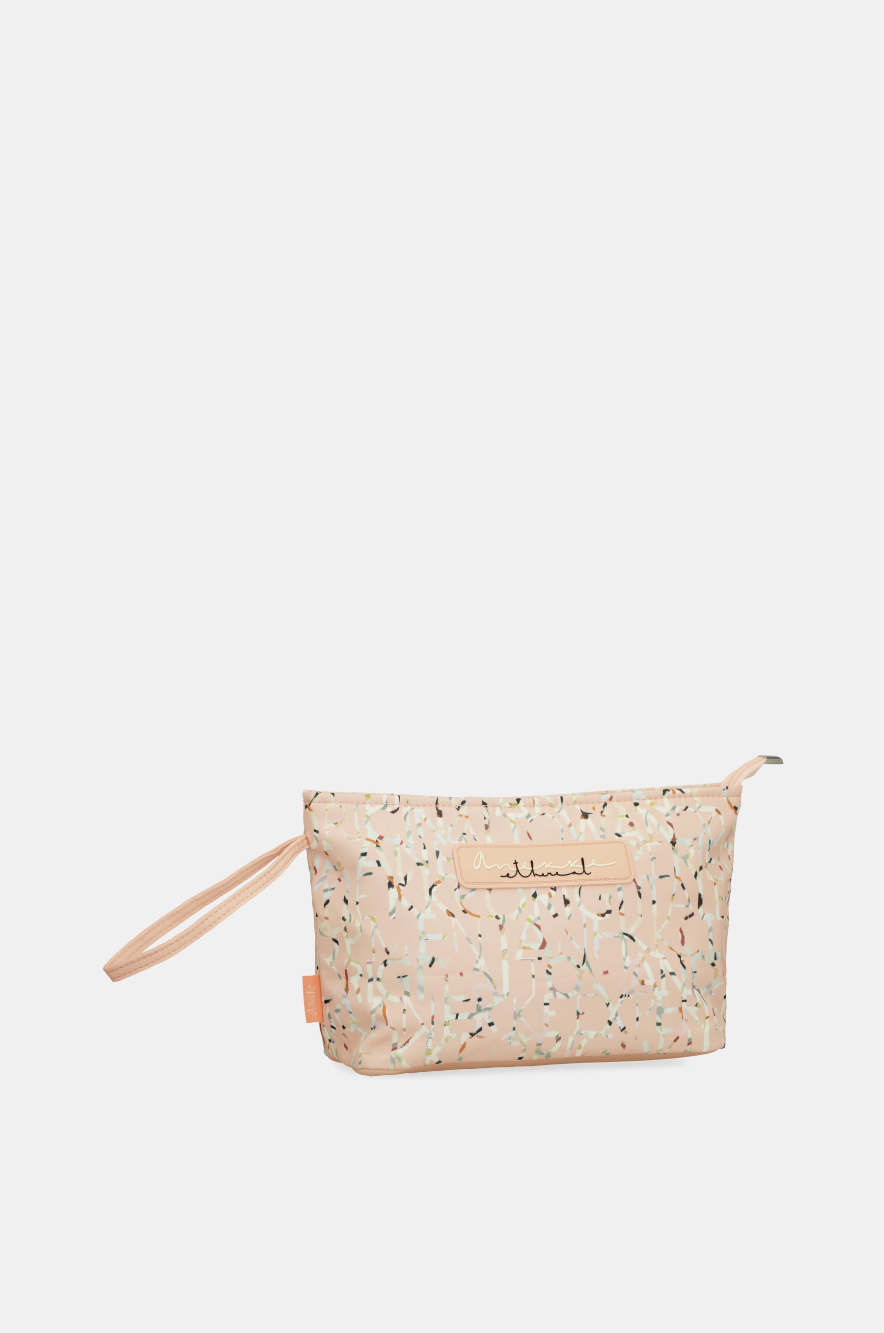Borsa da spiaggia rosa con stampa grande