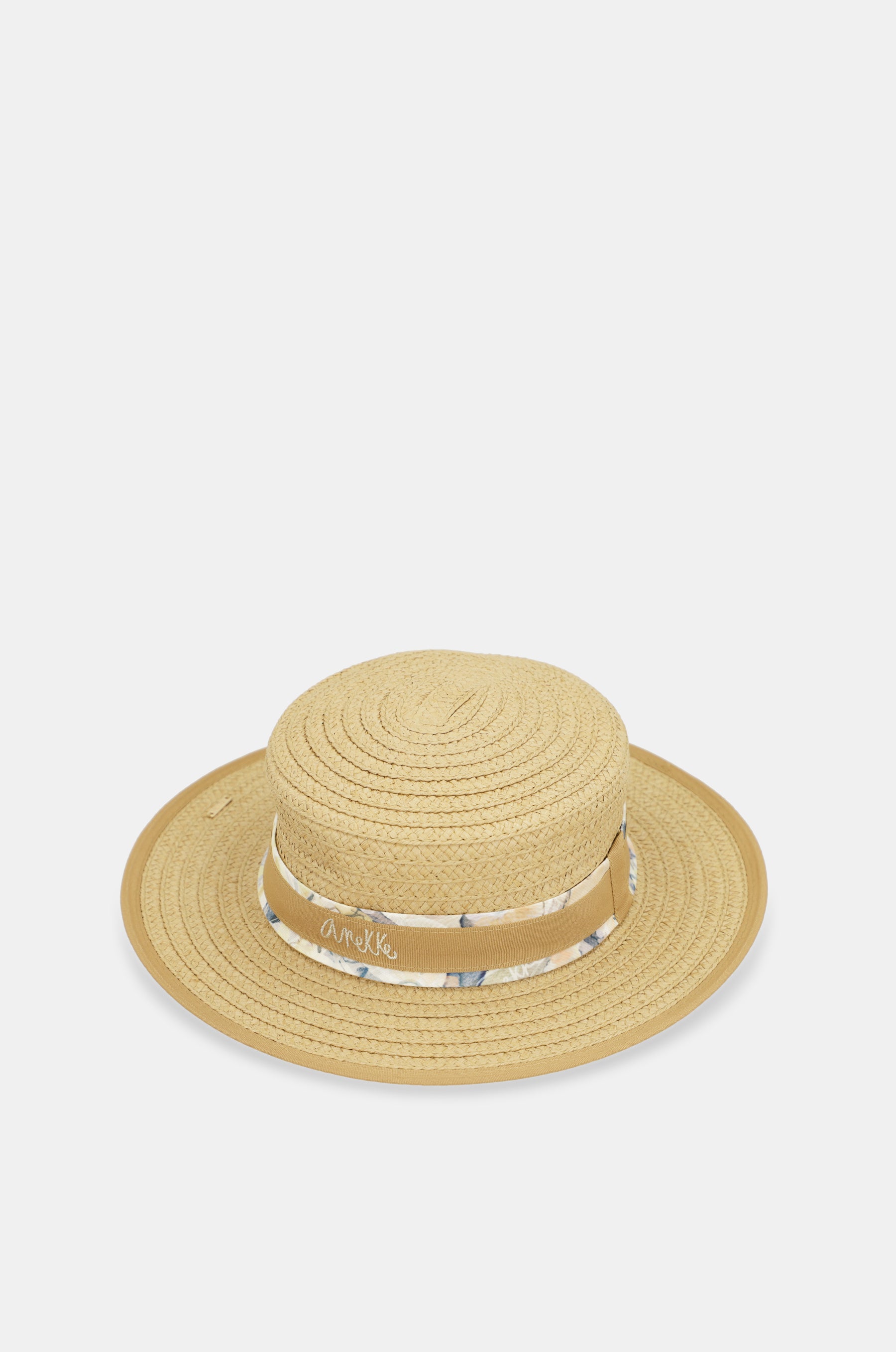 Cappello in rafia beige