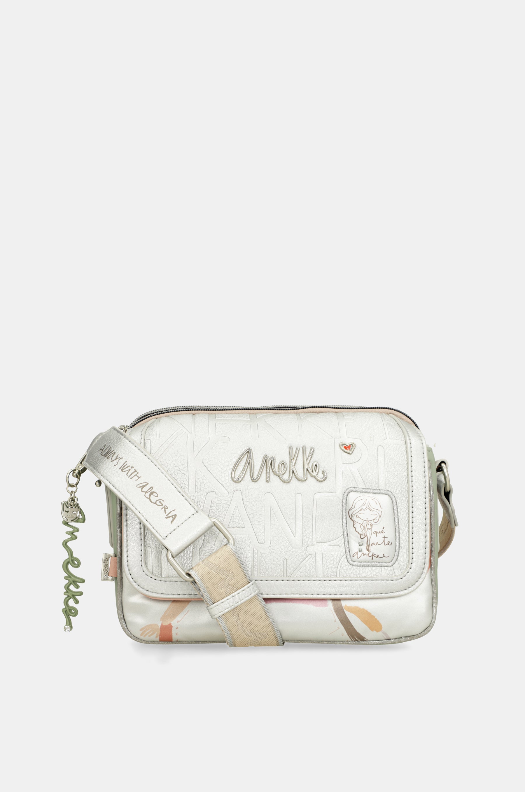 Borsa a tracolla Alma con patta ovale