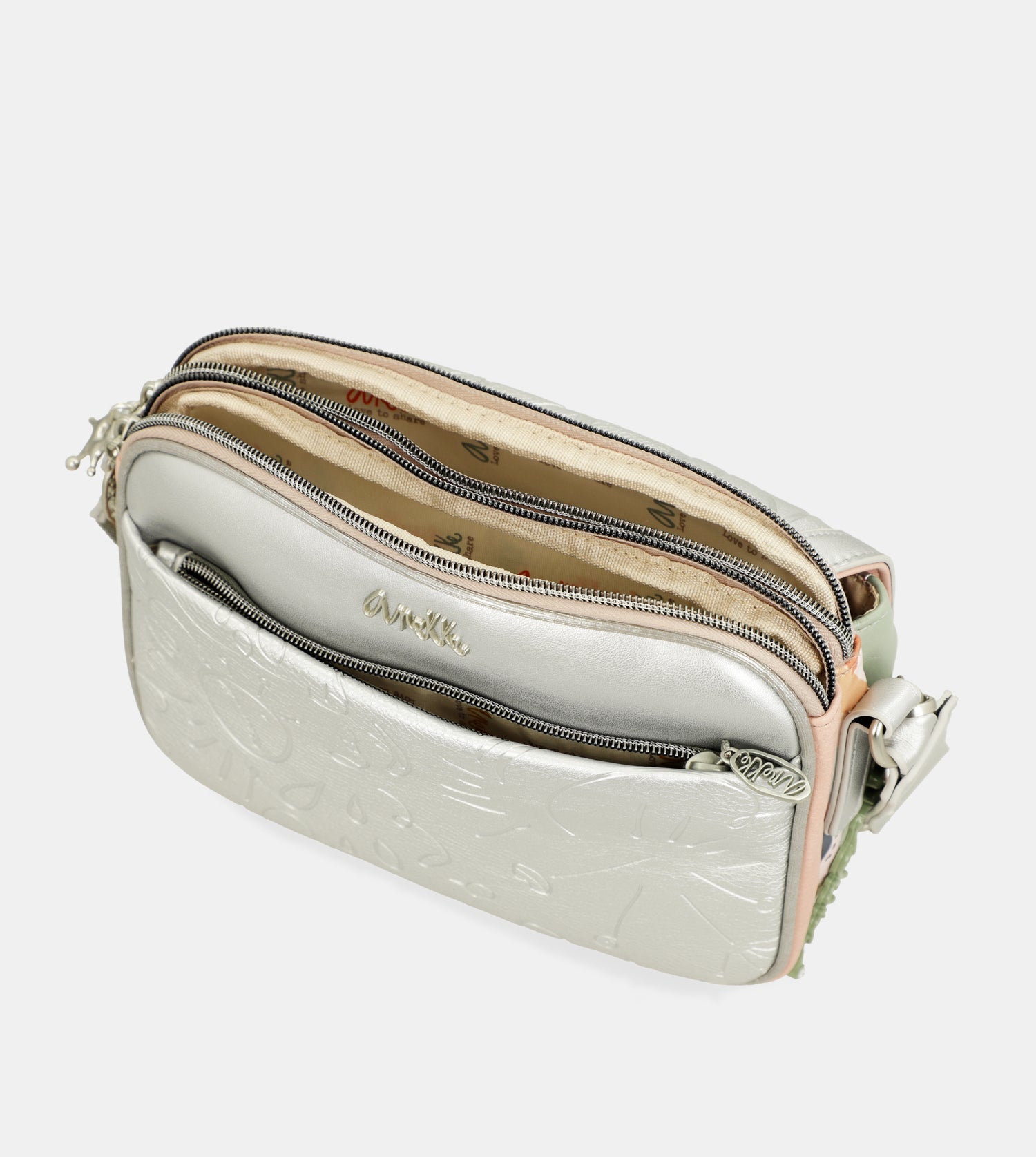 Borsa a tracolla Alma con patta ovale