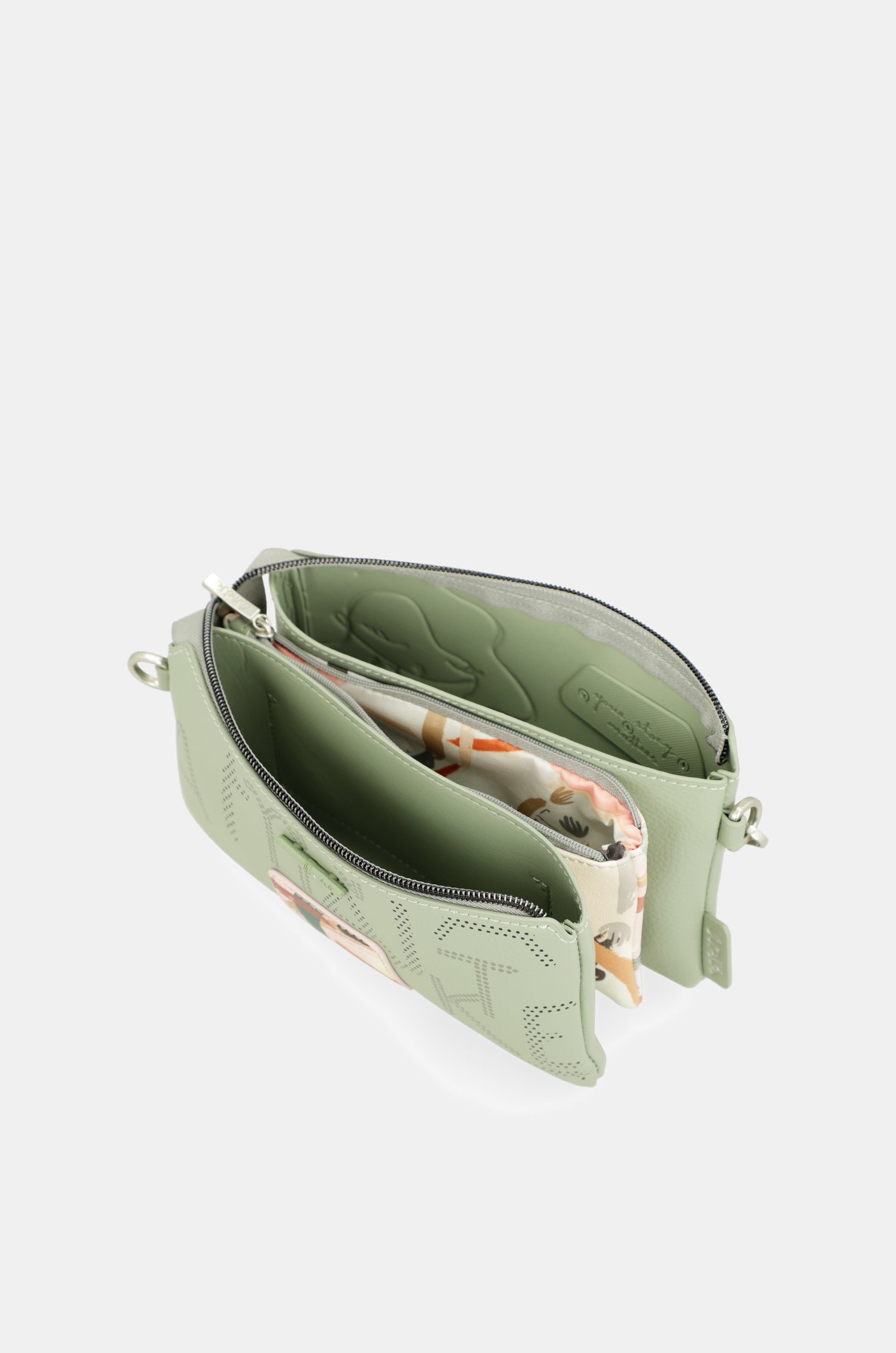 Borsa a tracolla Alma piccola a 3 scomparti