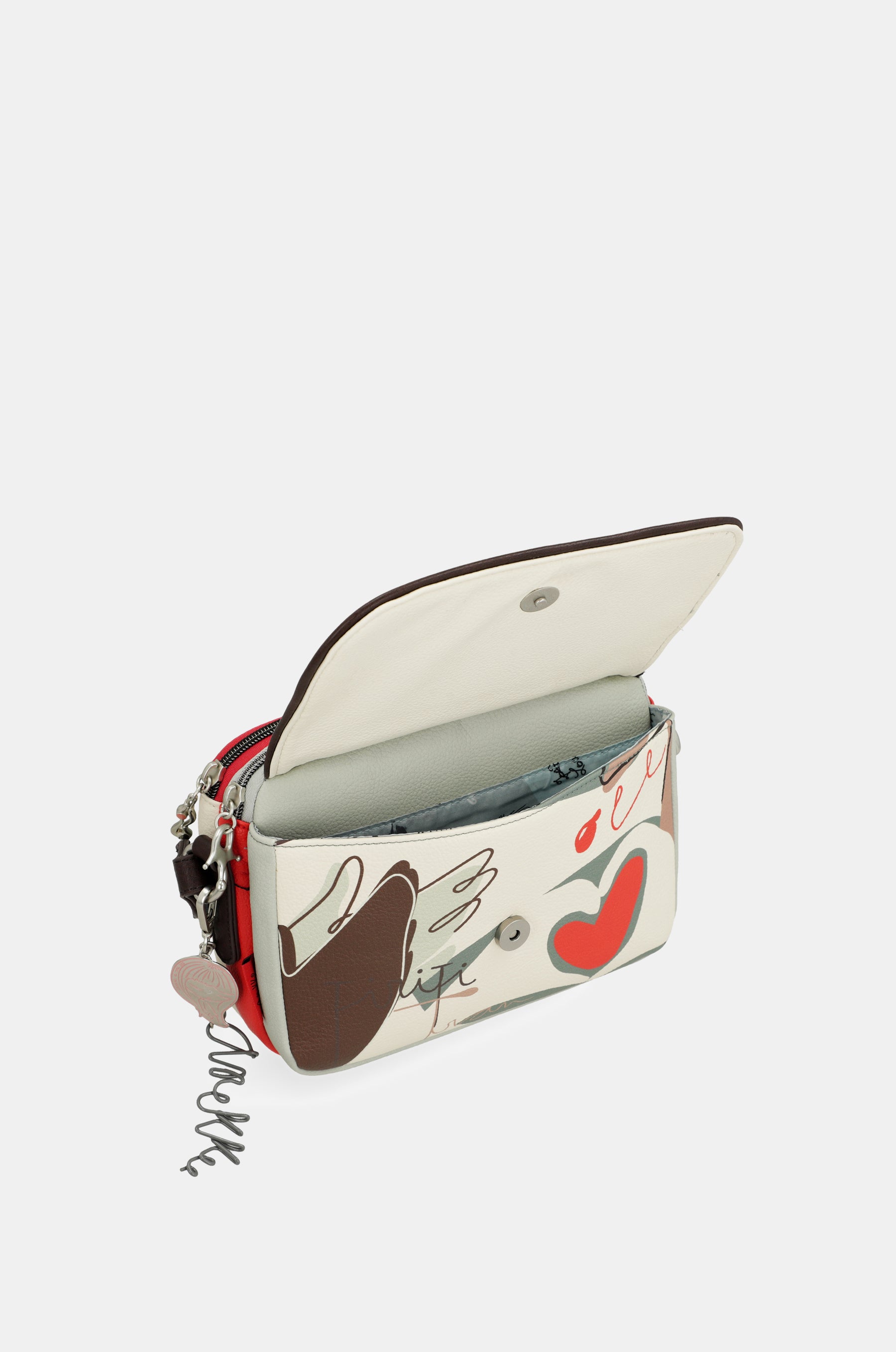 Borsa a tracolla Alma con patta ovale