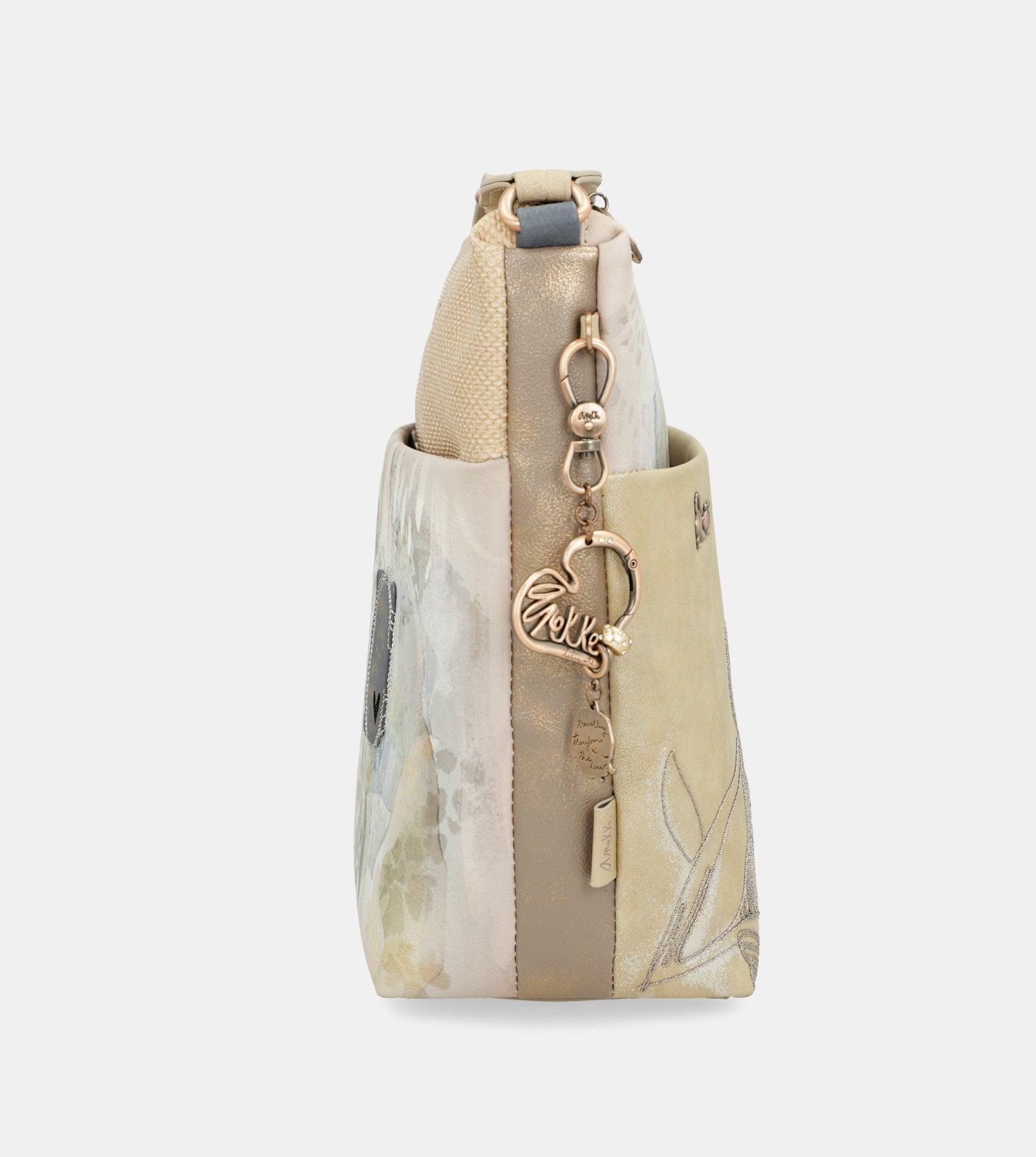 Borsa a tracolla grande Memories con tasca frontale
