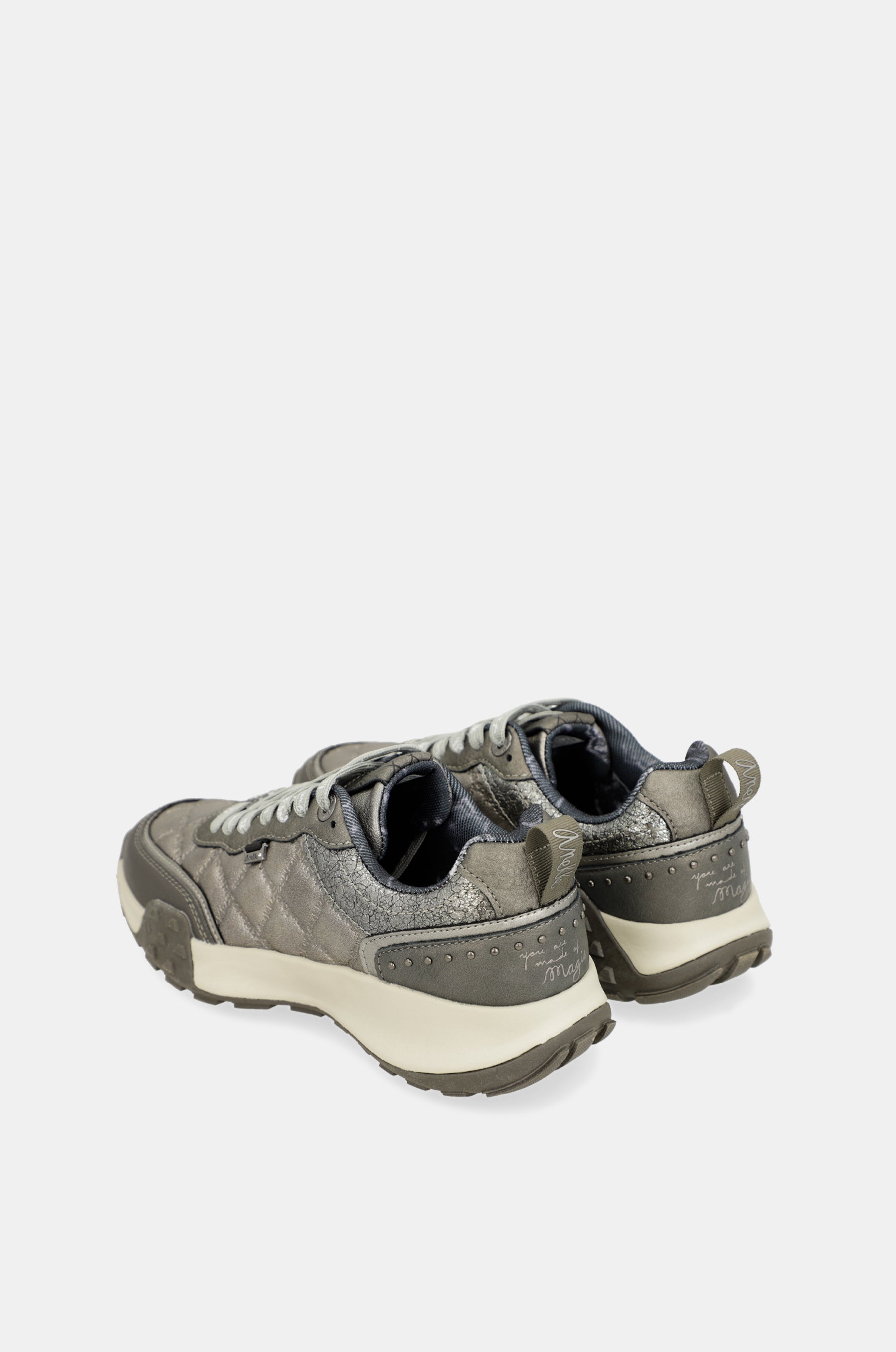 Scarpe sportive grigio metallico