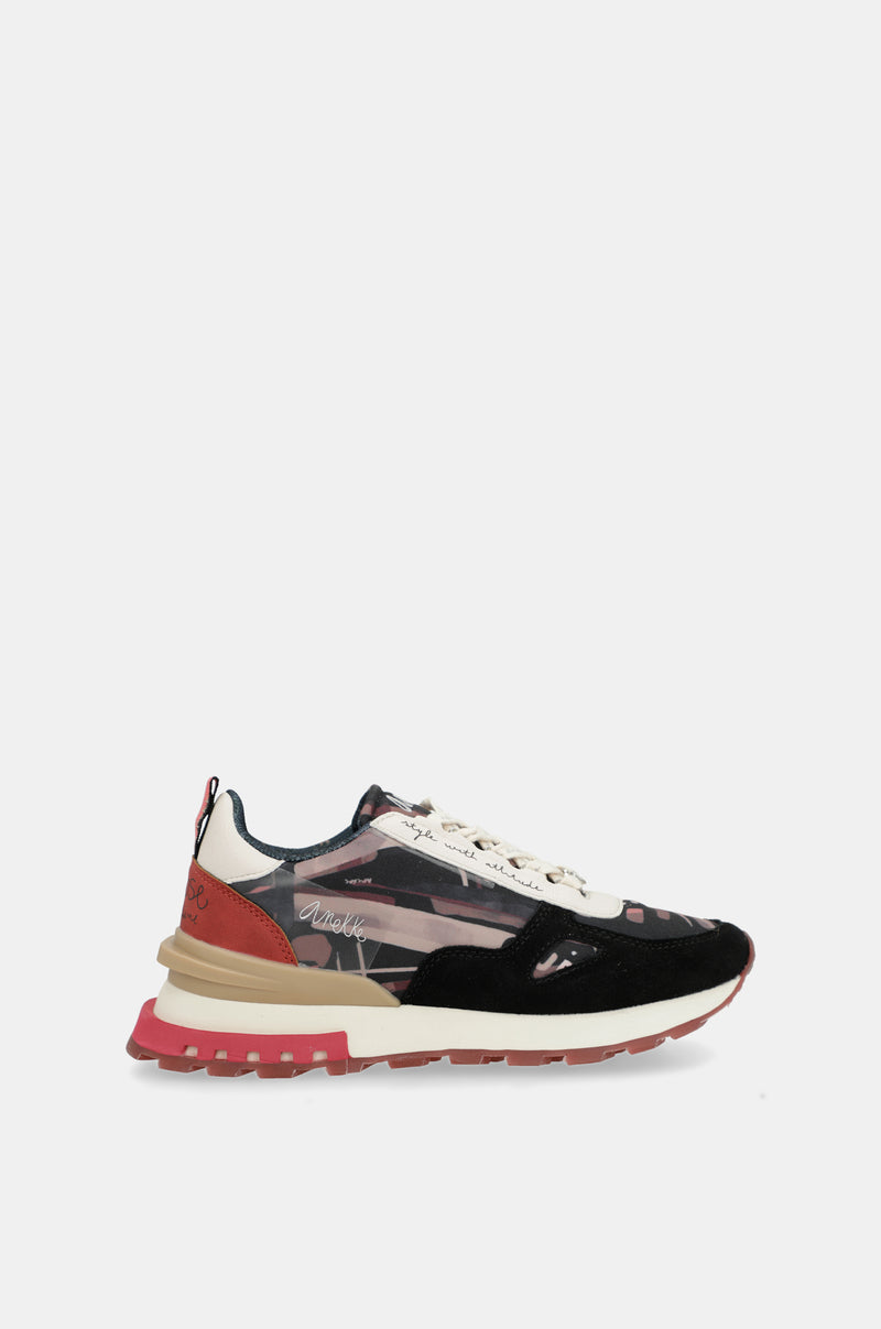 Scarpe sportive nero fantasia