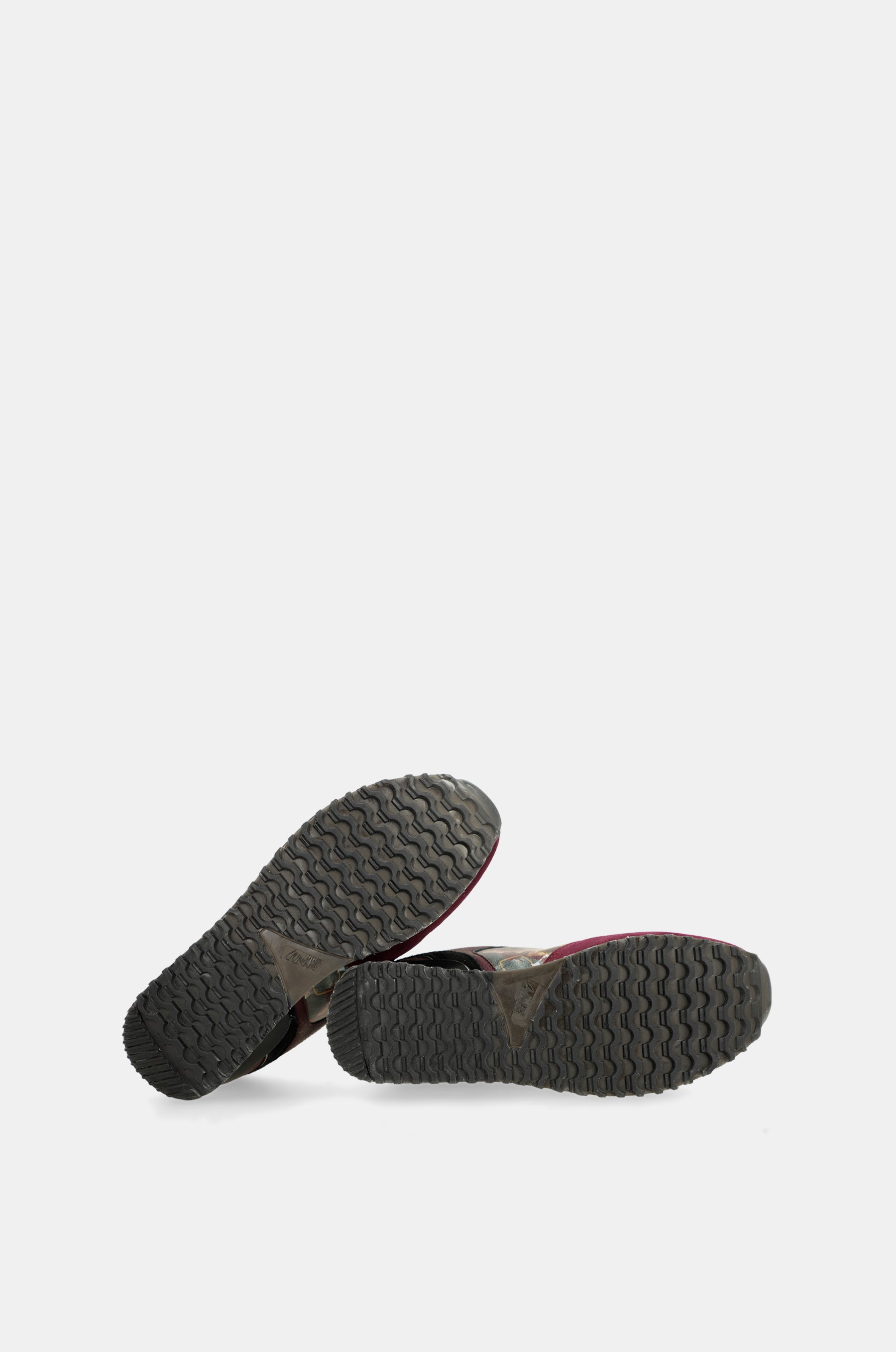 Scarpe sportive piattaforma bordeaux fantasia