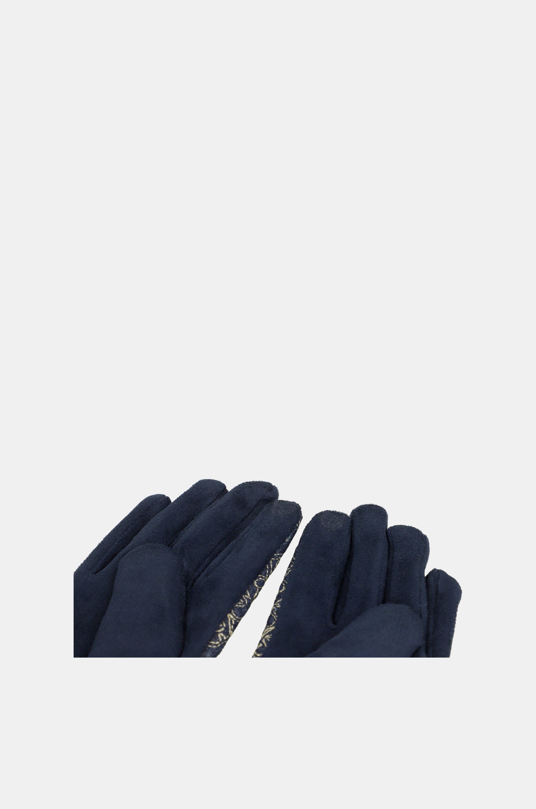 Guanti denim fantasia