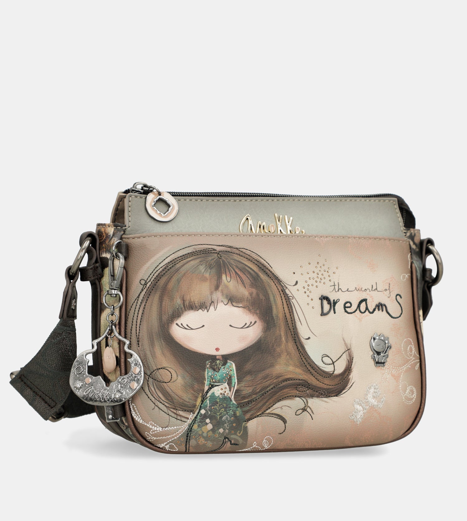 Tracolla media 3 scomparti Real