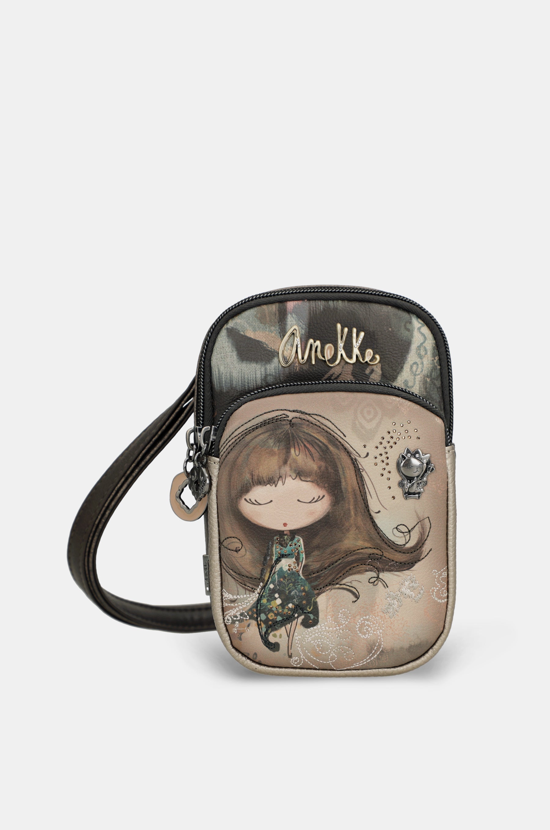 Mini tracolla con tasca Real