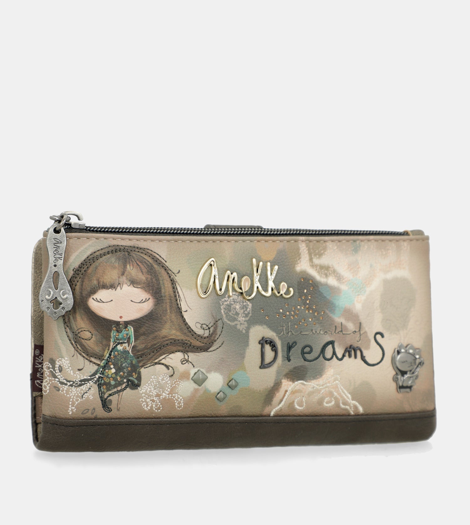 Portafogli grande flessibile RFID Real