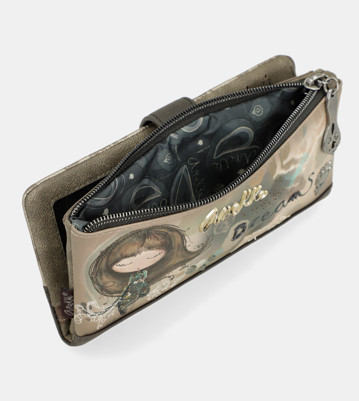 Portafogli grande flessibile RFID Real