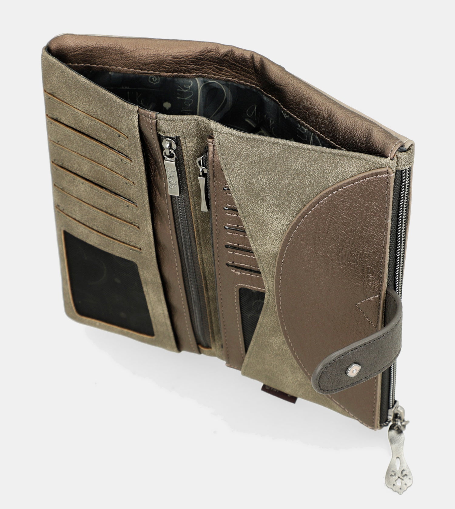 Portafogli grande flessibile RFID Real