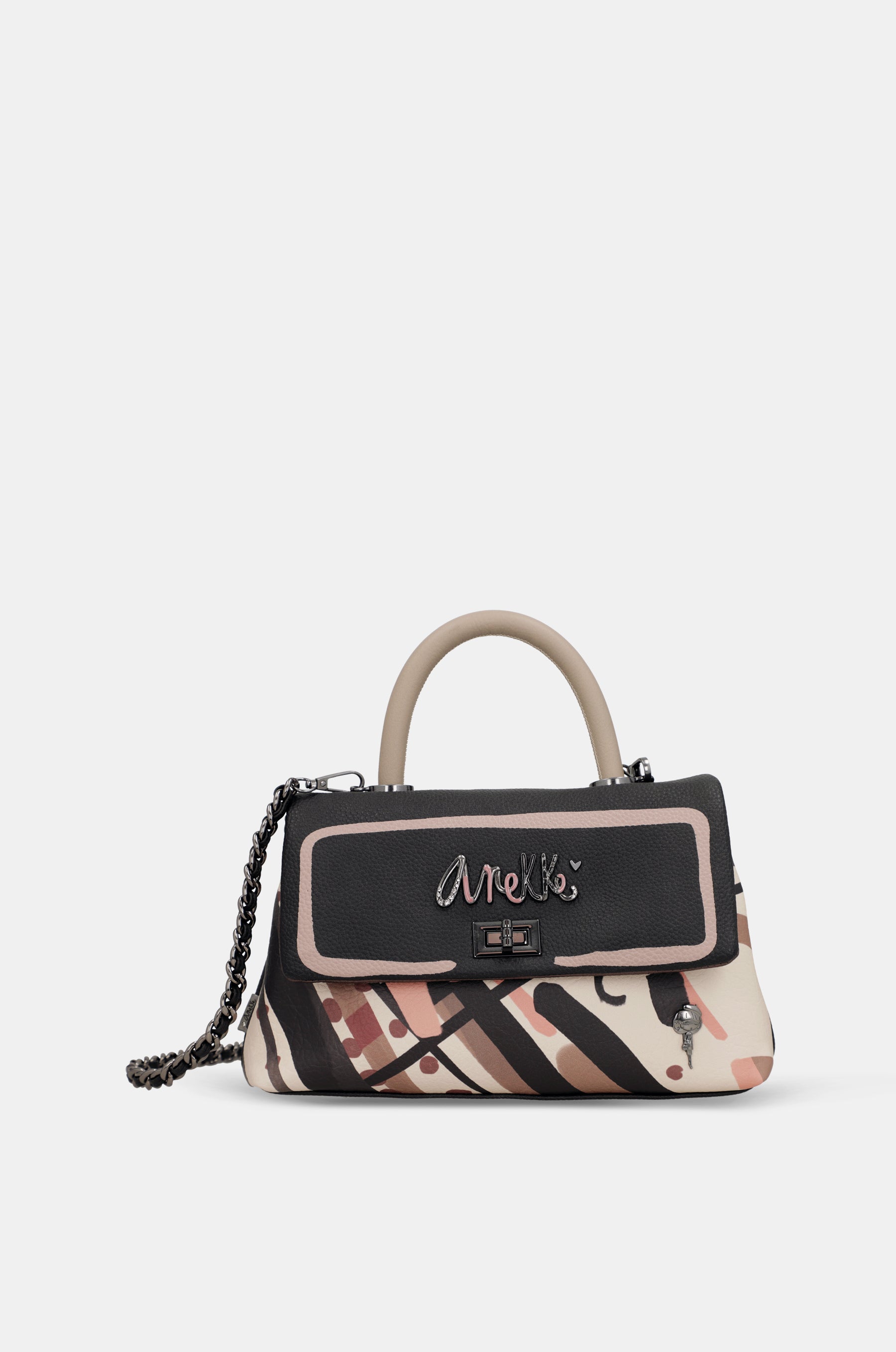Borsa manico corto e tracolla Parisian