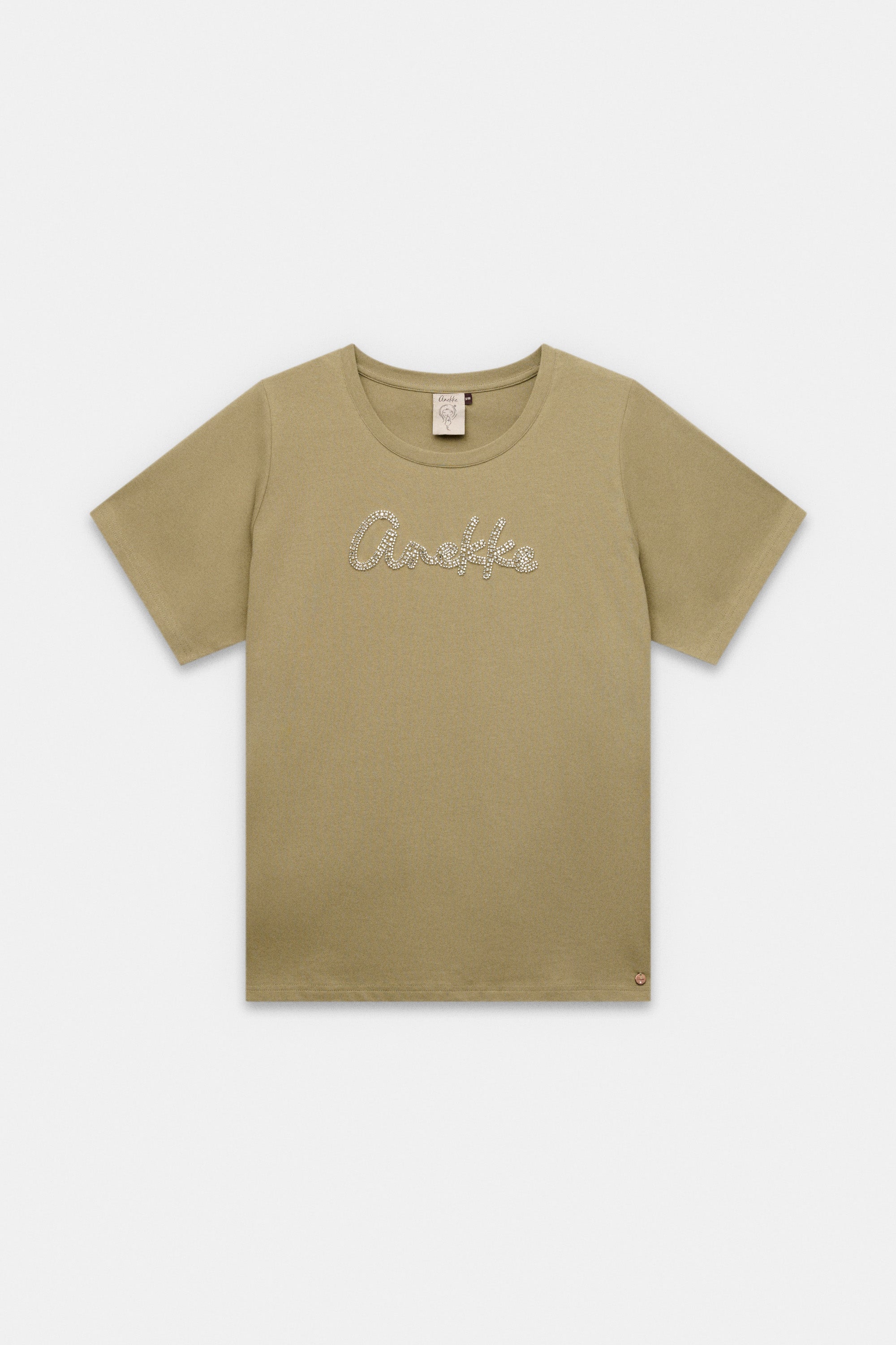 Maglietta verde con logo