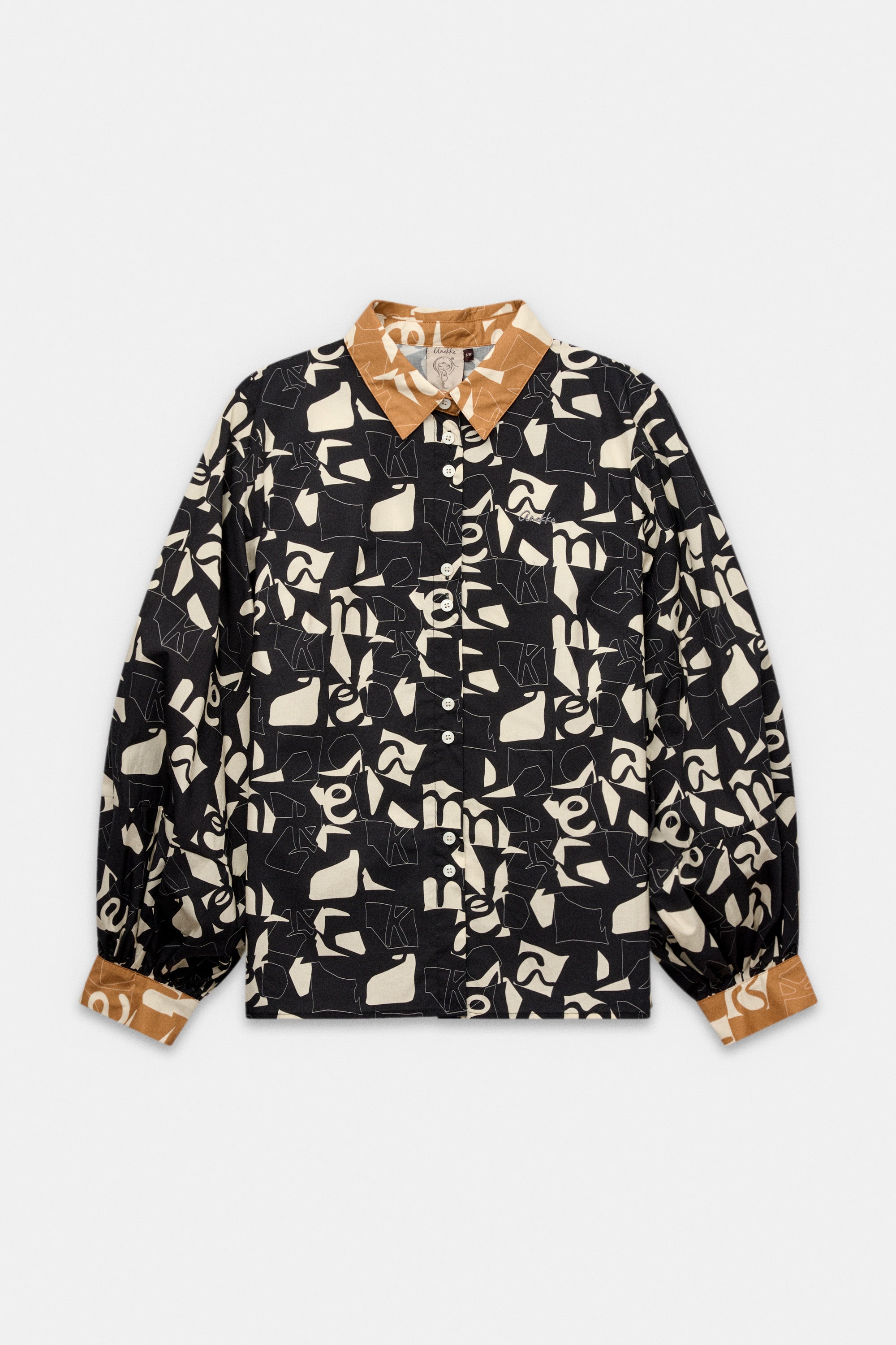 Camicia a maniche lunghe con stampa Bloom