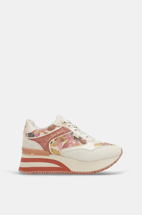 Sneakers rosa e beige Bloom