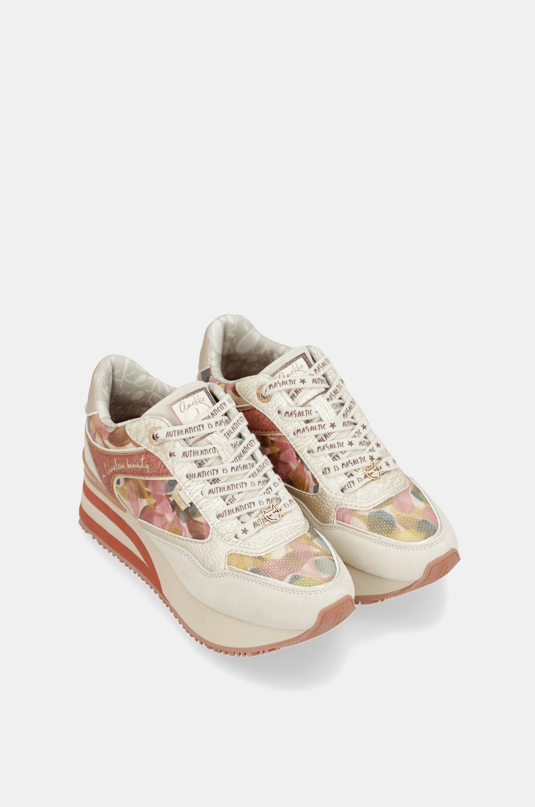 Sneakers rosa e beige Bloom