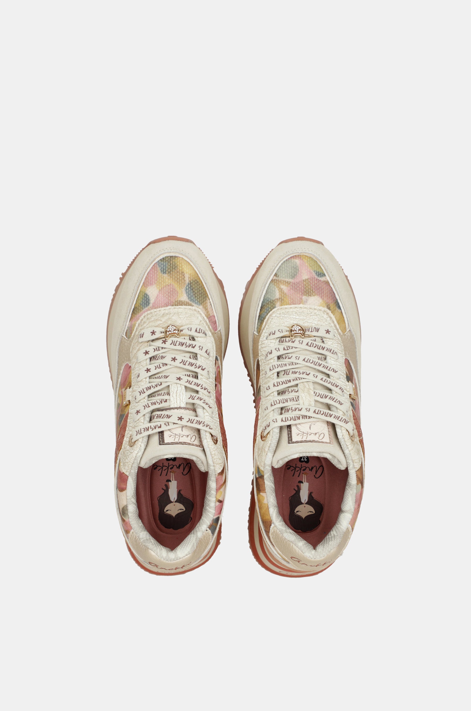 Sneakers rosa e beige Bloom