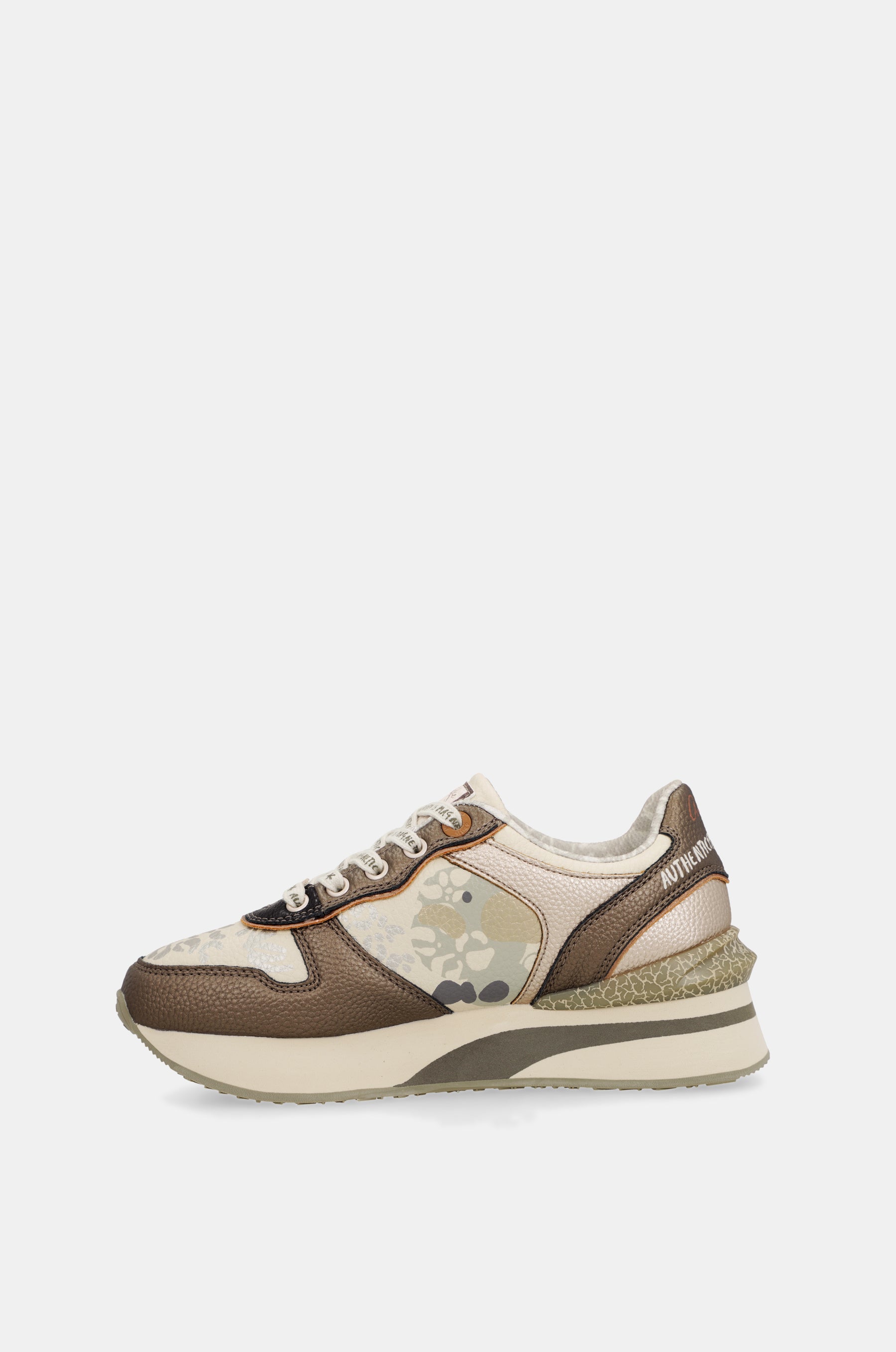 Sneakers beige e rame
