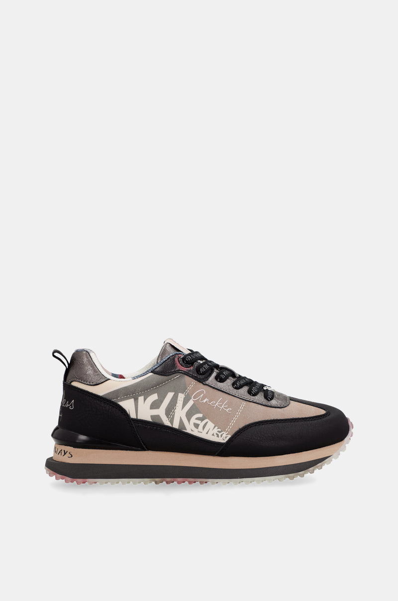Sneakers nere e rosa