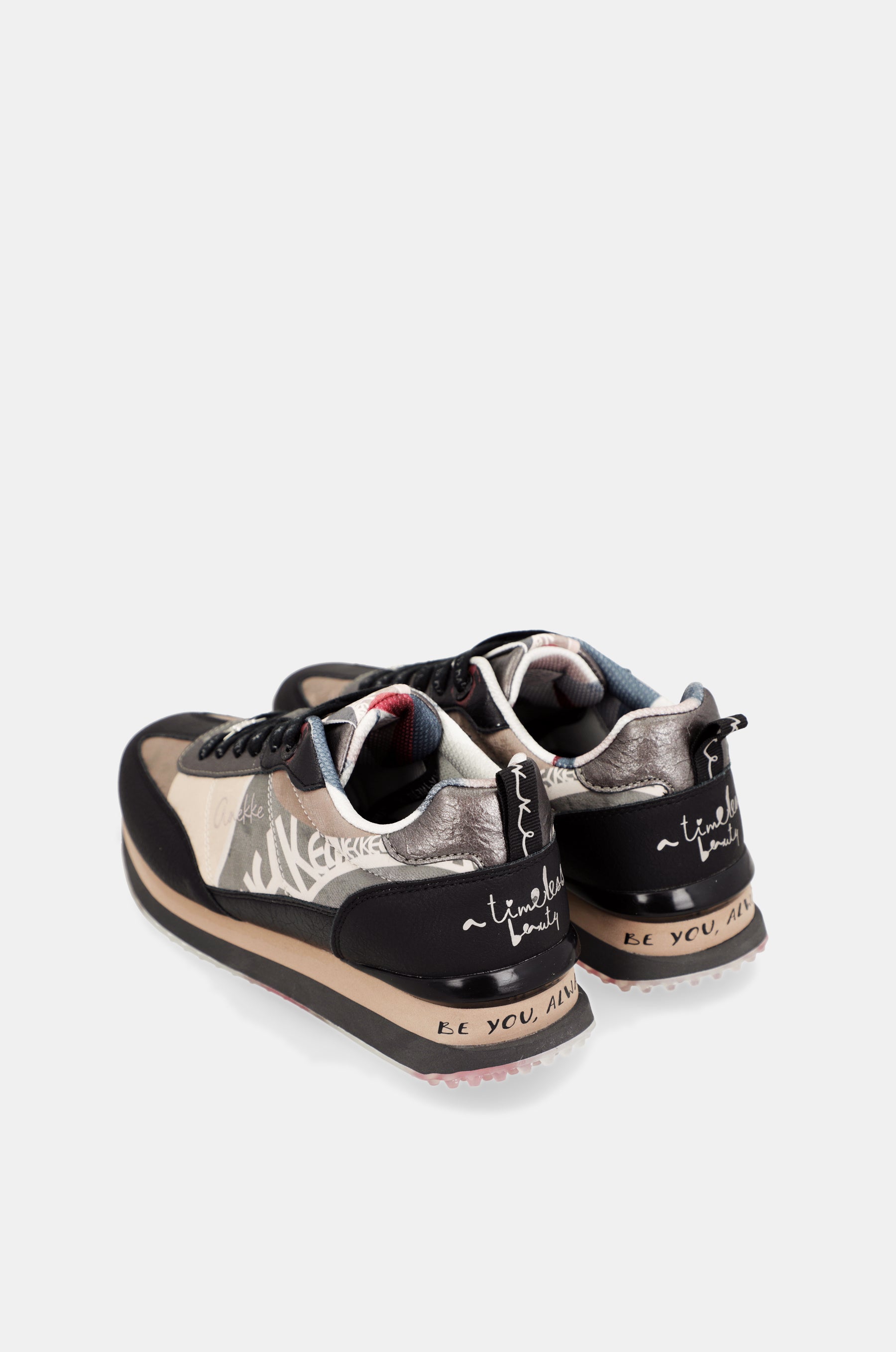 Sneakers nere e rosa