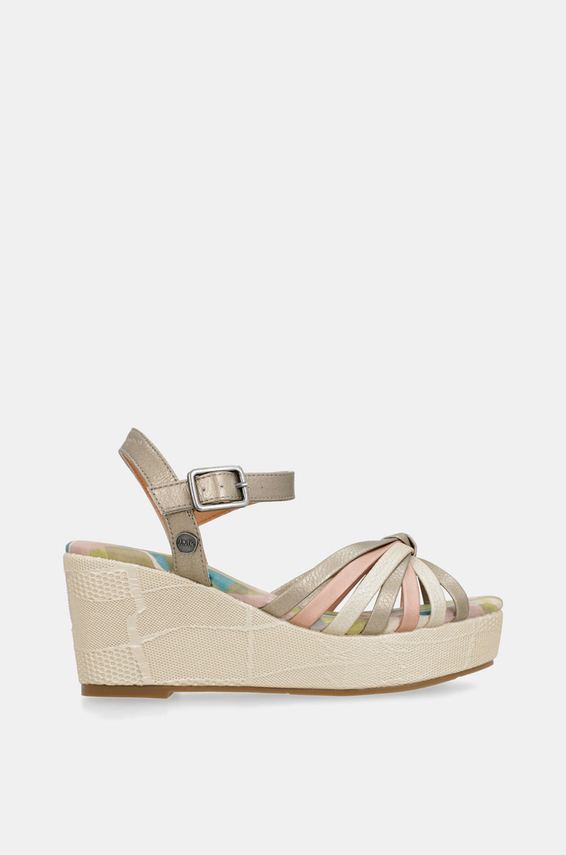 Sandali incrociati stampati Bloom