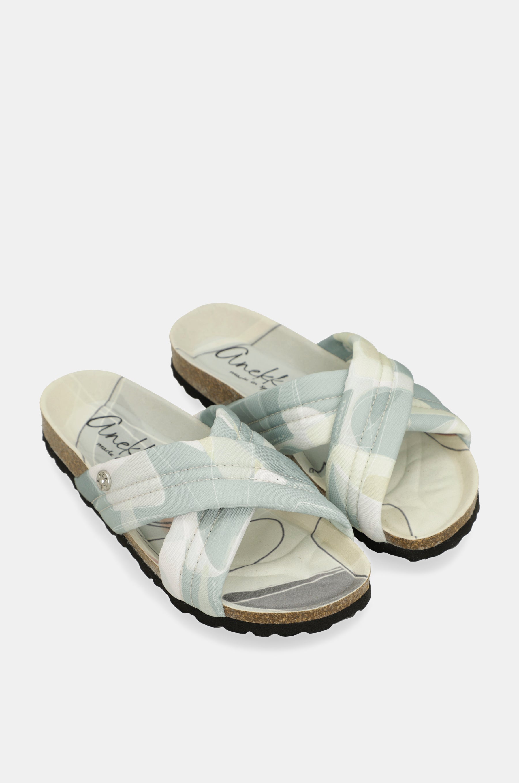 Sandali incrociati blu