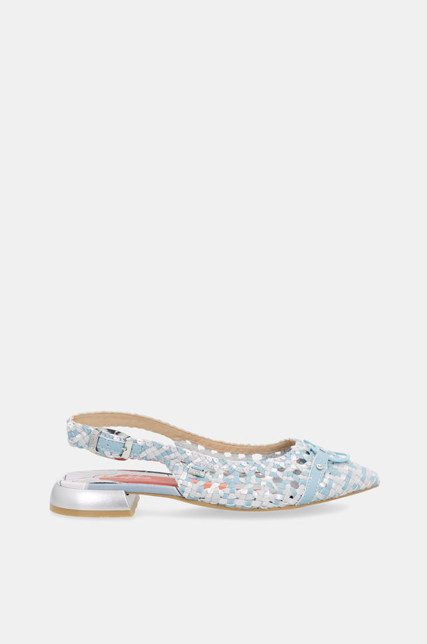Ballerine slingback blu