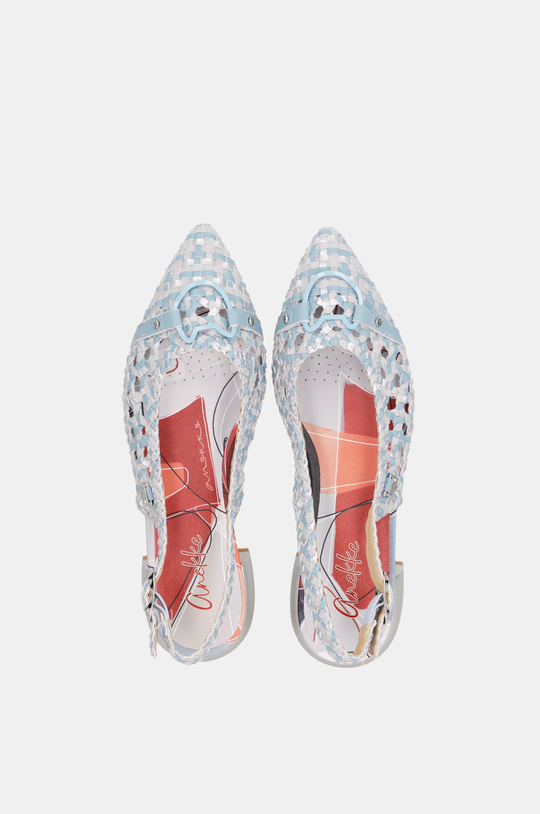 Sandali slingback blu