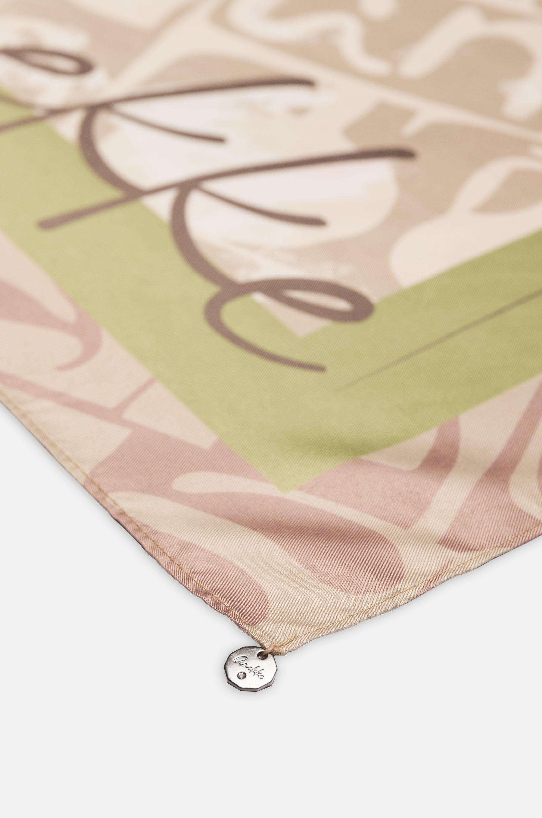 Foulard quadrato con stampa Muse