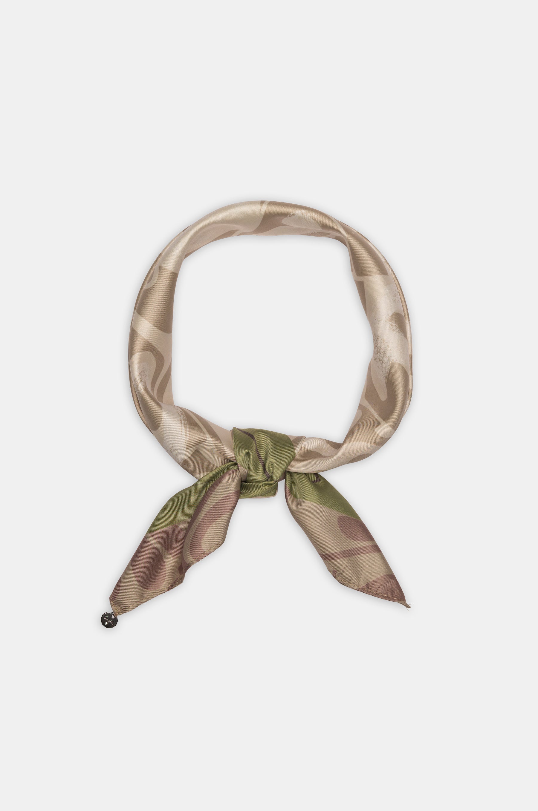 Foulard quadrato con stampa Muse