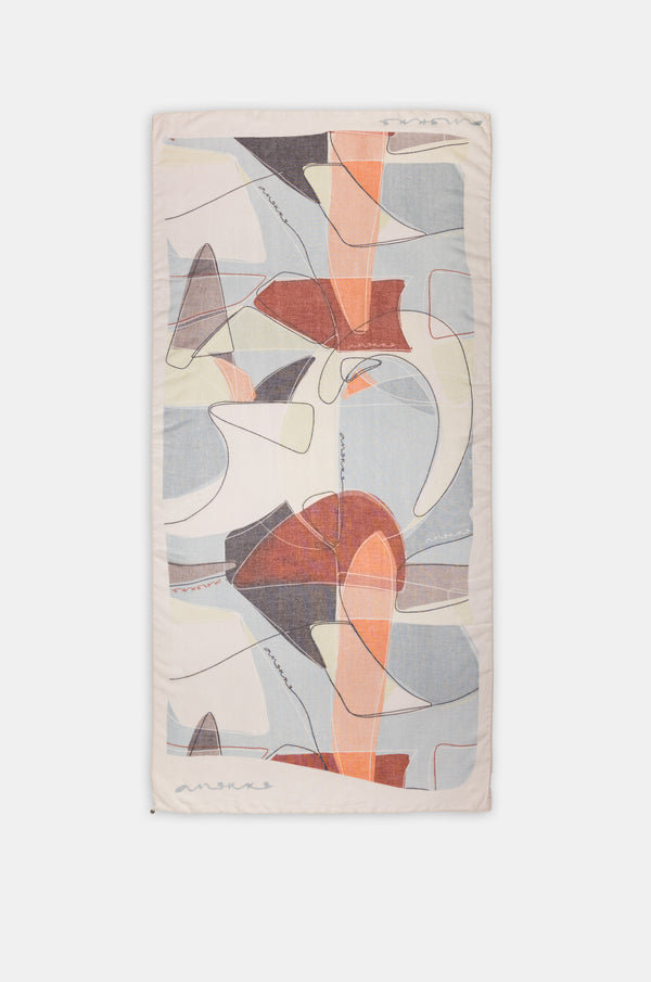 Foulard con stampa Eikon