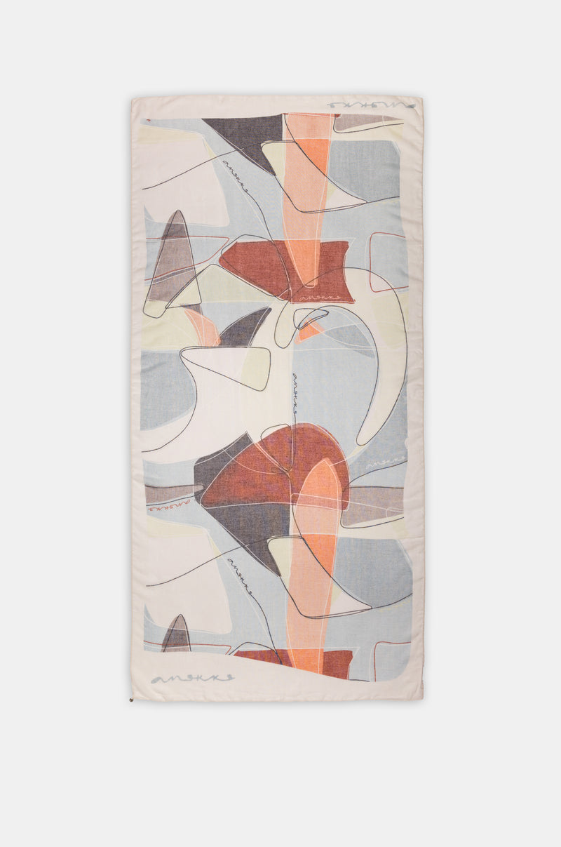 Foulard con stampa Eikon