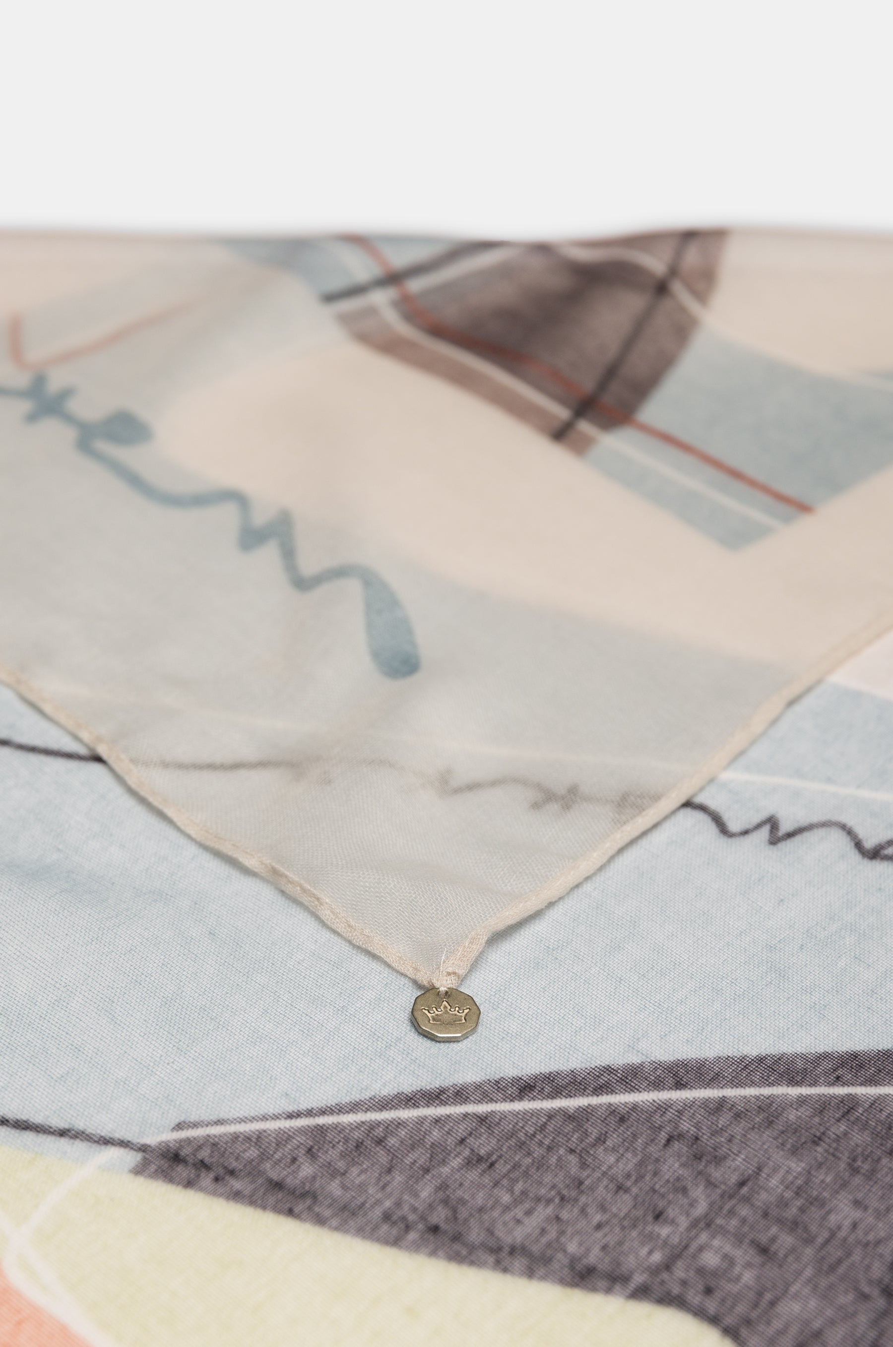 Foulard con stampa Eikon