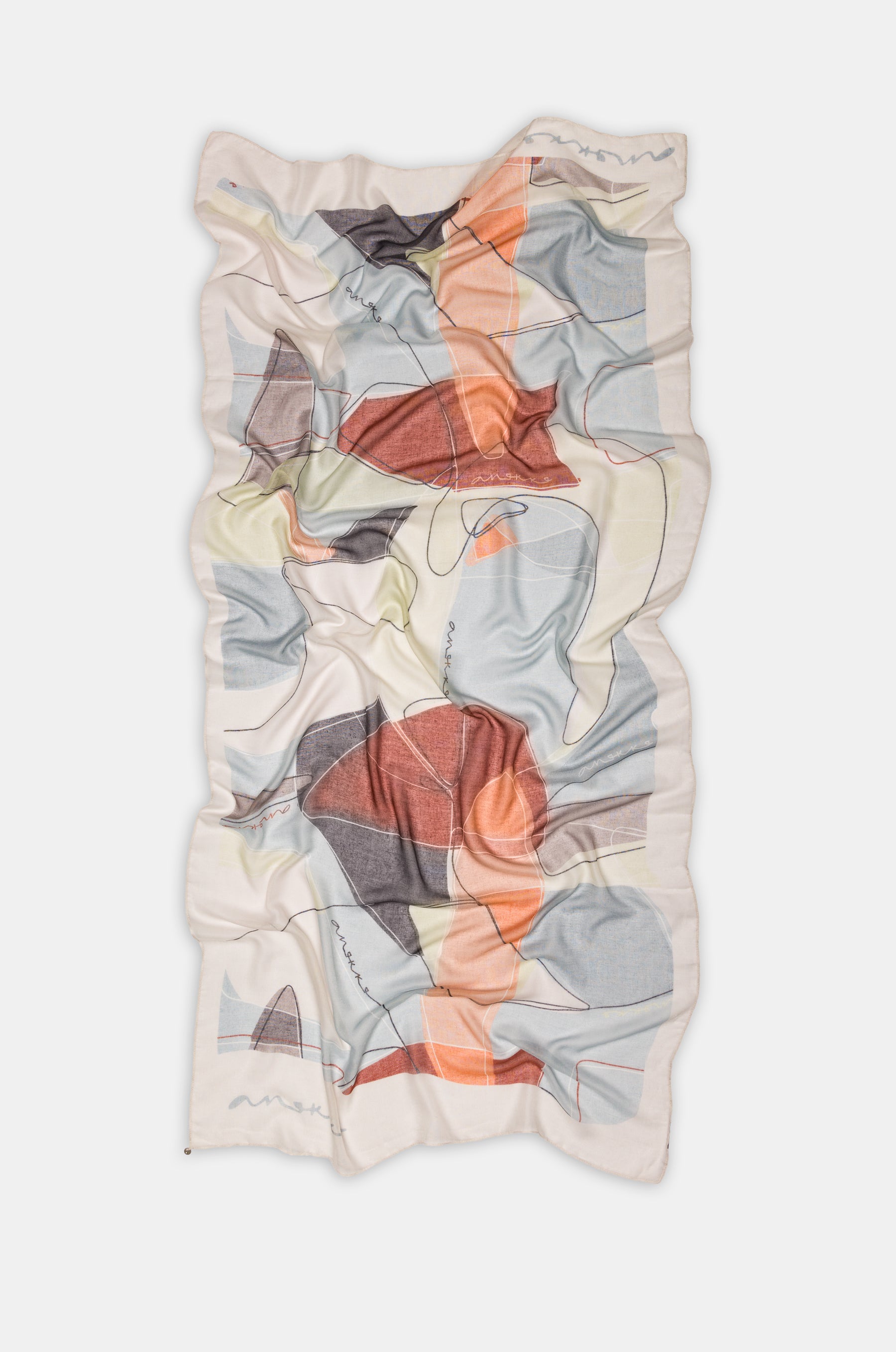 Foulard con stampa Eikon