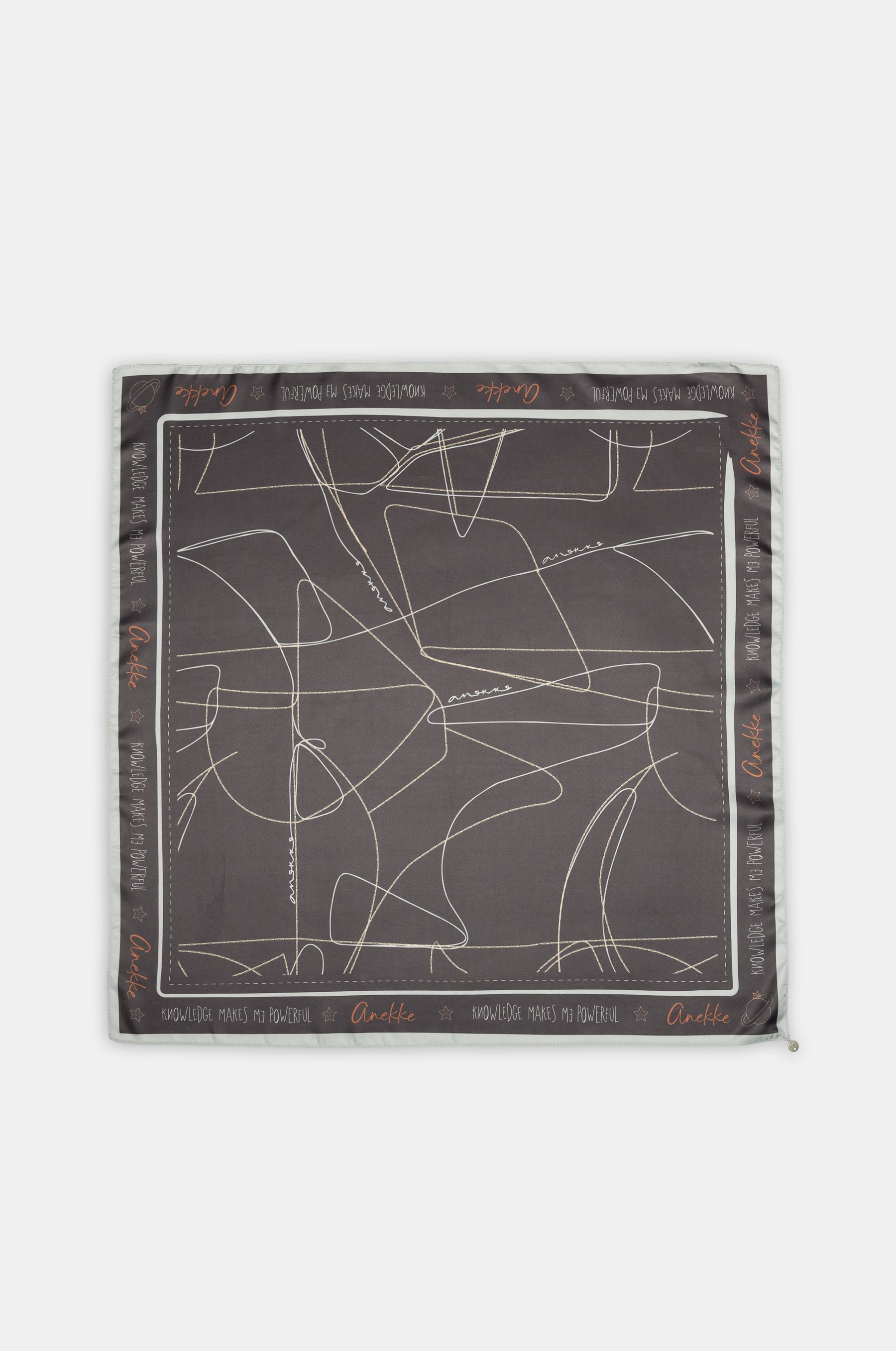 Foulard quadrato con stampa Auralis