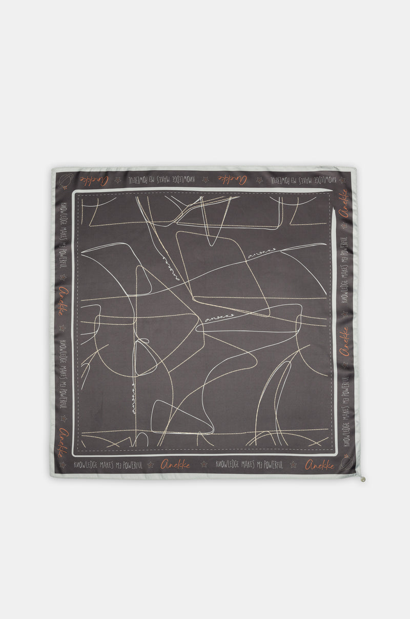 Foulard quadrato con stampa Auralis