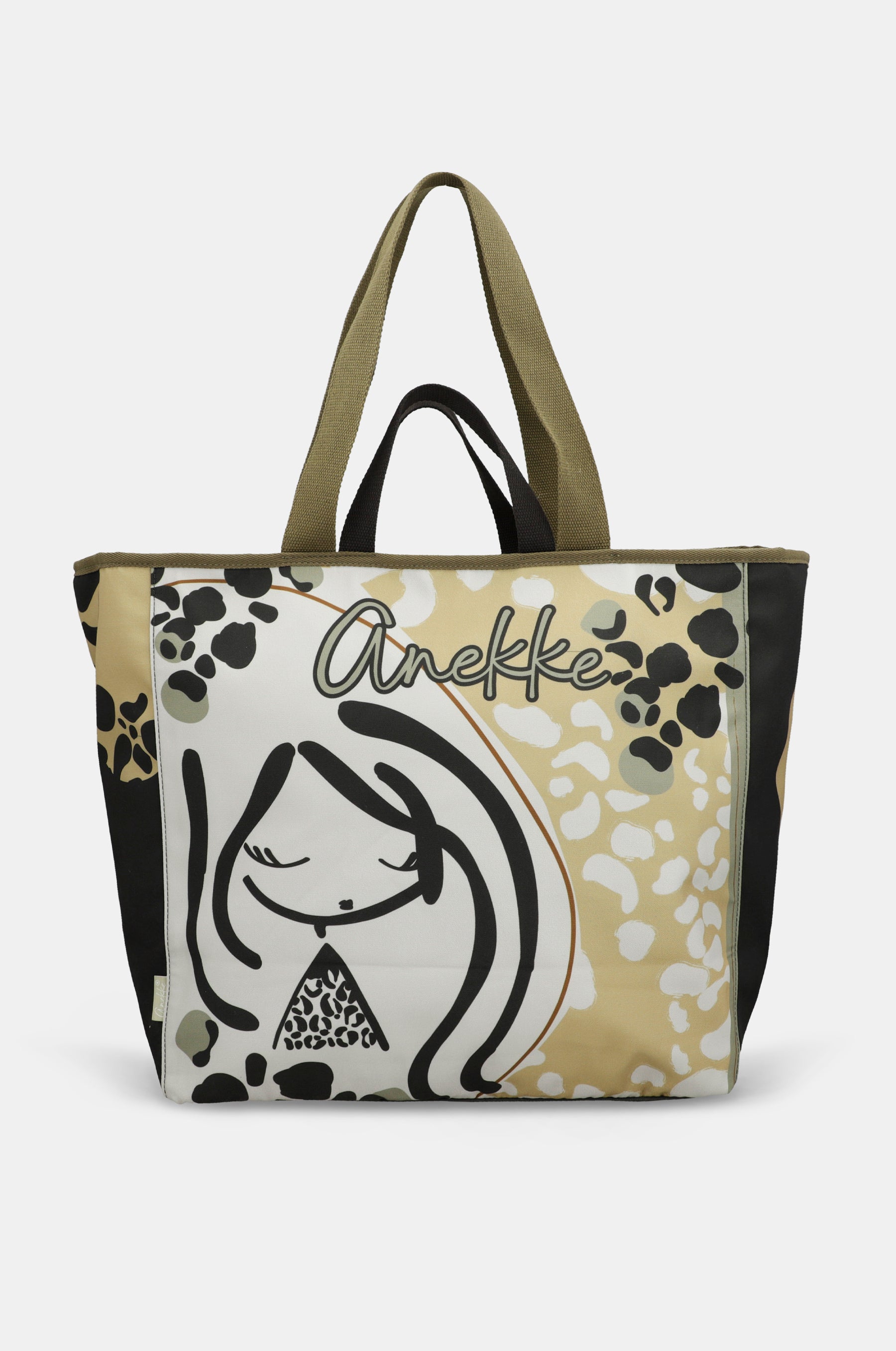 Grande Borsa Shopping I Love New York - 38x42 Cm Con Manici Lunghi 70 Cm - Tela Resistente Per Spiaggia E Studio