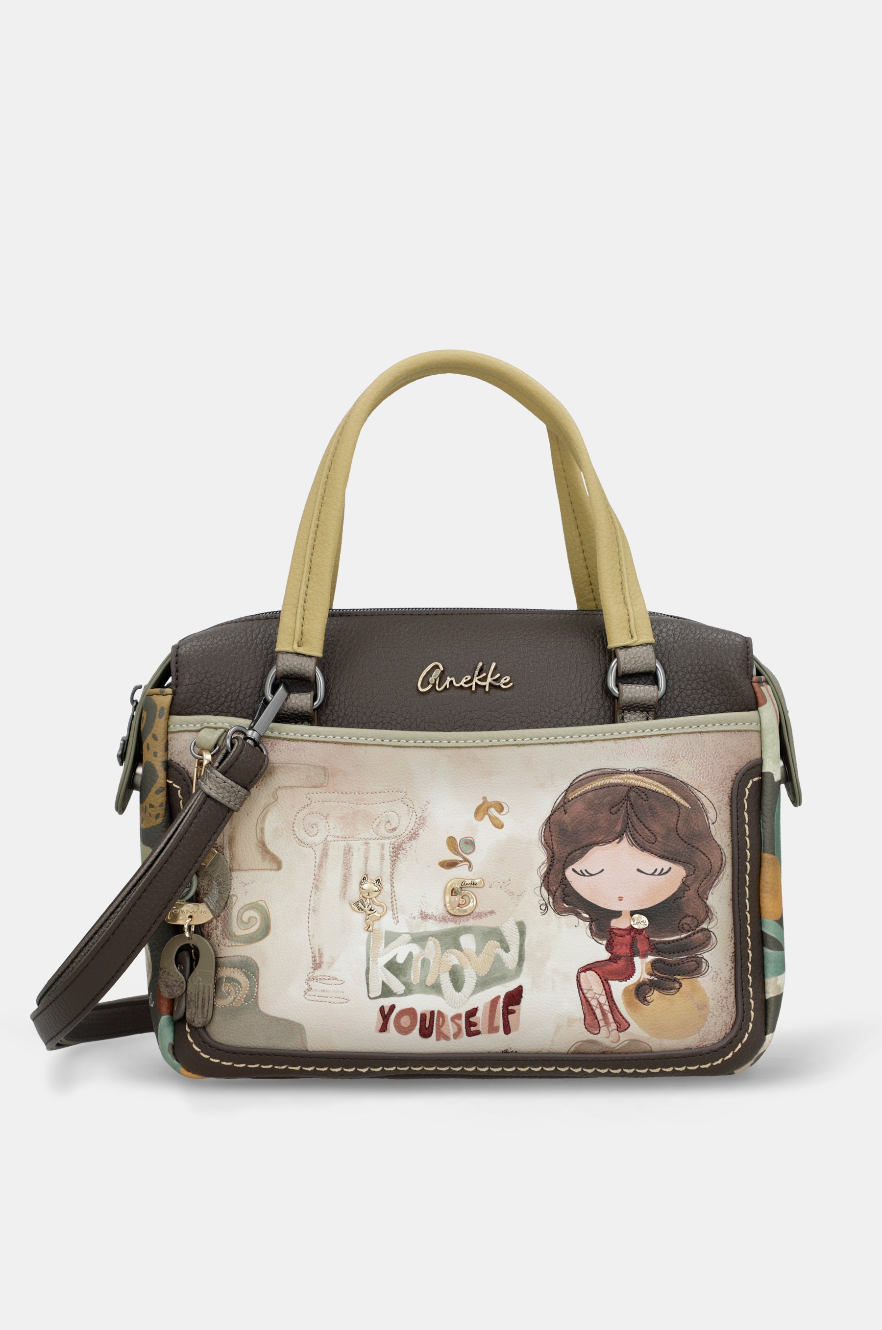 Borsa con manico corto e tracolla Muse