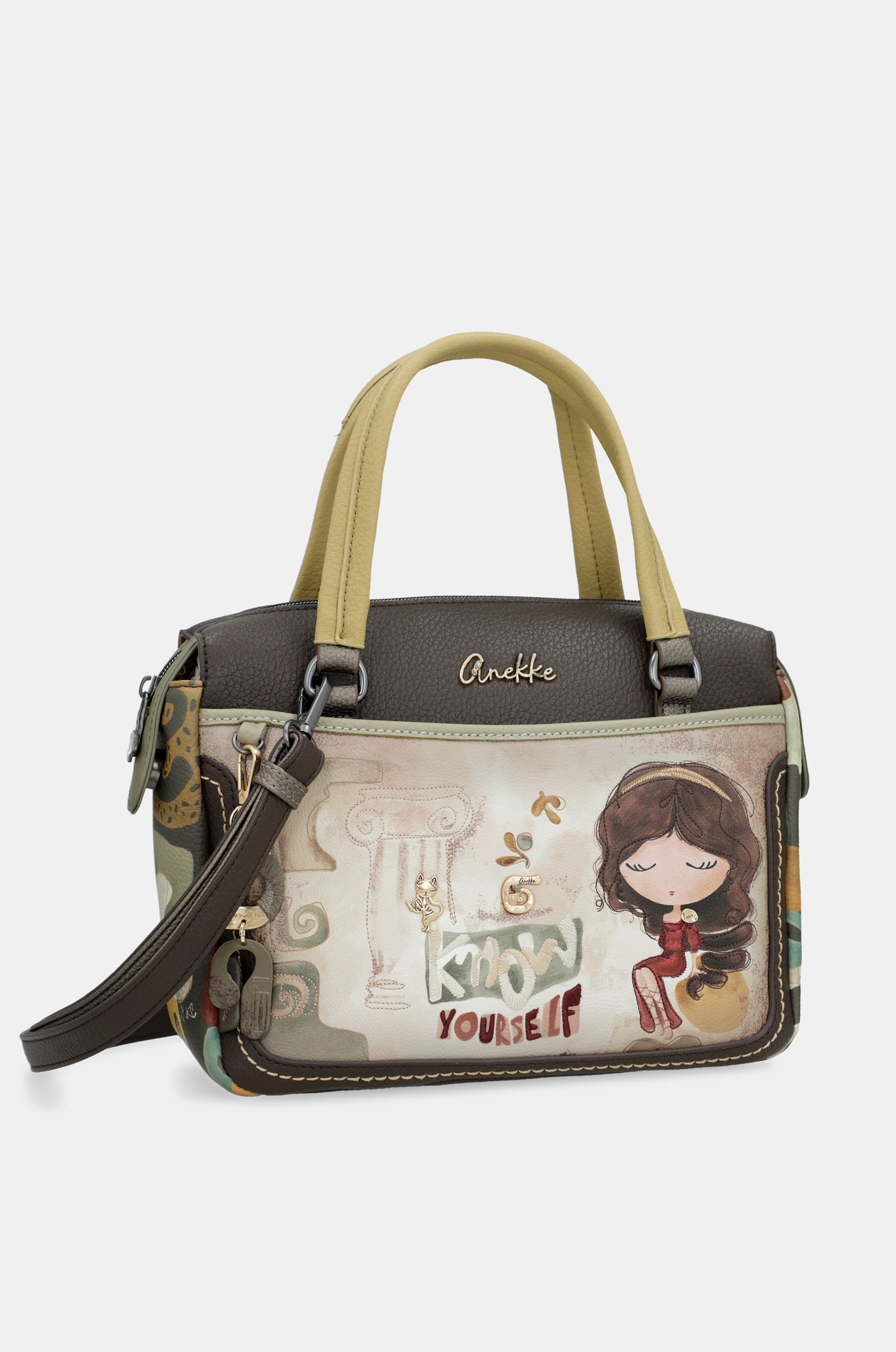 Borsa con manico corto e tracolla Muse